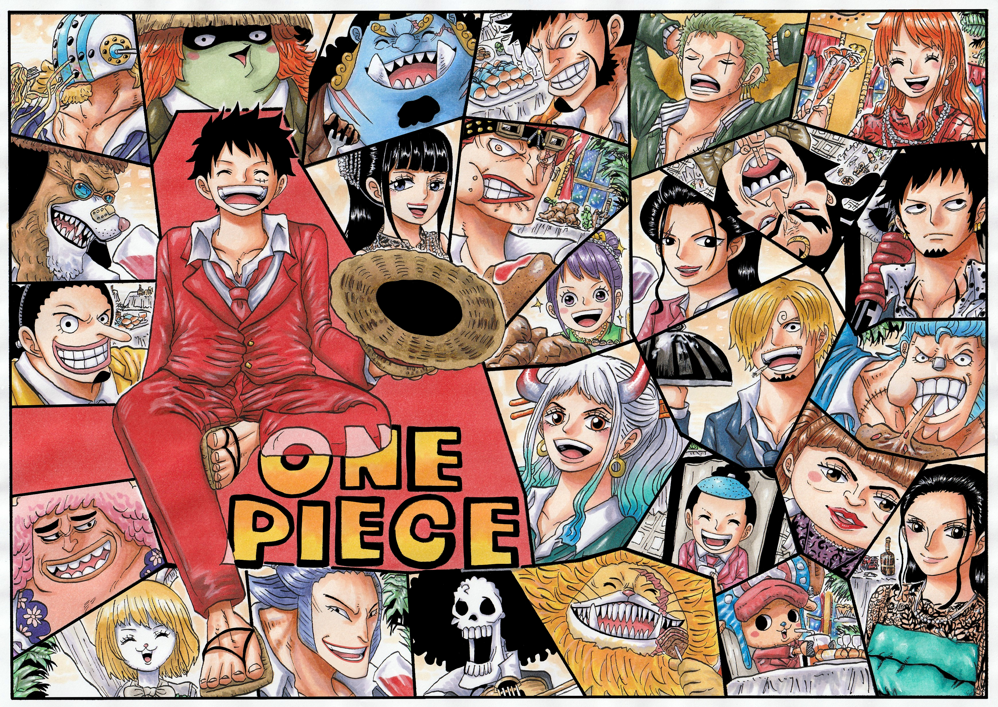 Download mobile wallpaper Anime, One Piece, Tony Tony Chopper, Yamato (Naruto), Usopp (One Piece), Roronoa Zoro, Monkey D Luffy, Nami (One Piece), Sanji (One Piece), Brook (One Piece), Nico Robin, Franky (One Piece), Trafalgar Law, Jinbe (One Piece), Eustass Kid, Carrot (One Piece), Yamato (One Piece) for free.