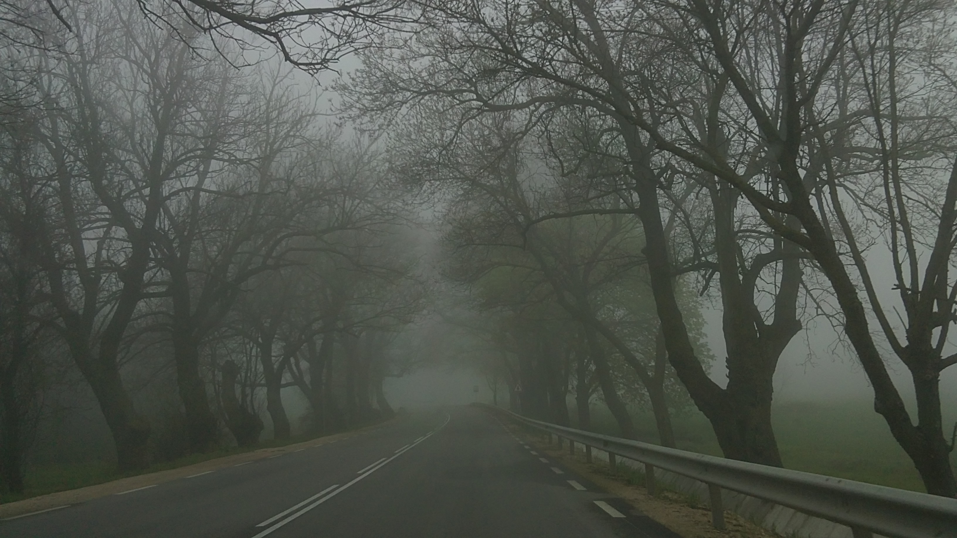 Download mobile wallpaper Man Made, Road, Photography, Fog for free.