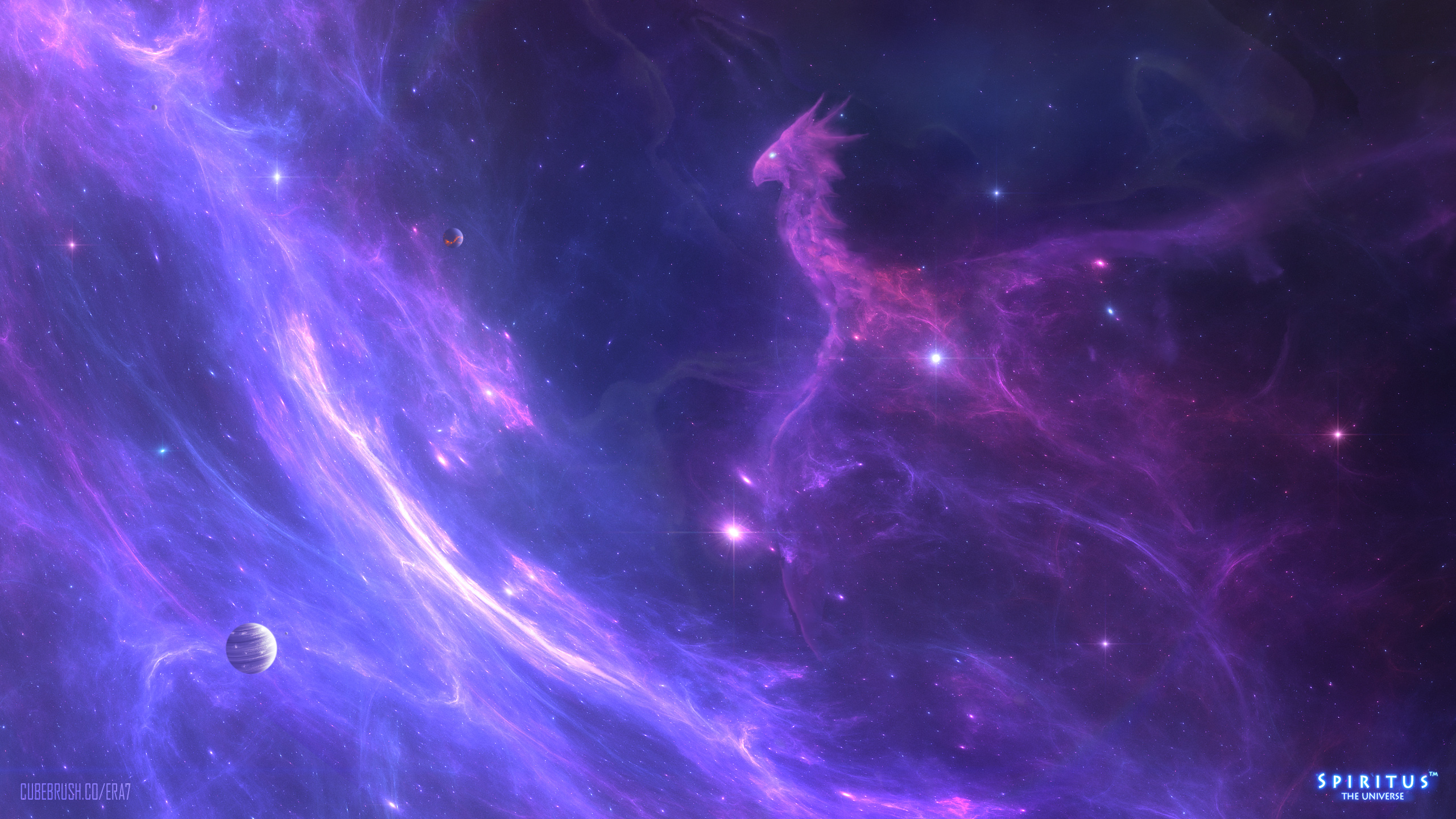 Download mobile wallpaper Fantasy, Stars, Nebula, Space, Dragon for free.
