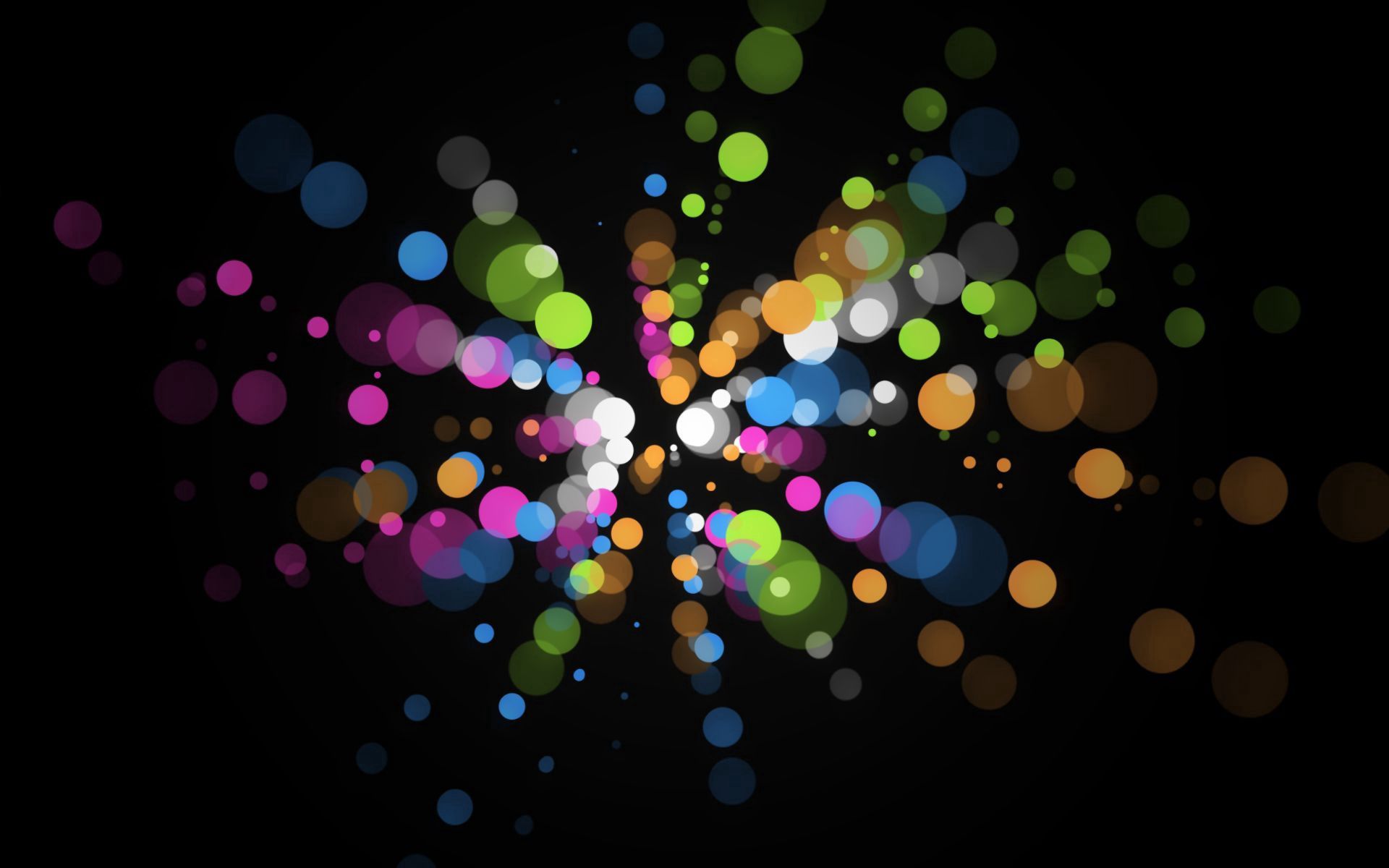 Free download wallpaper Abstract, Colorful, Brush, Glare, Circles, Dark Background, Colourful on your PC desktop