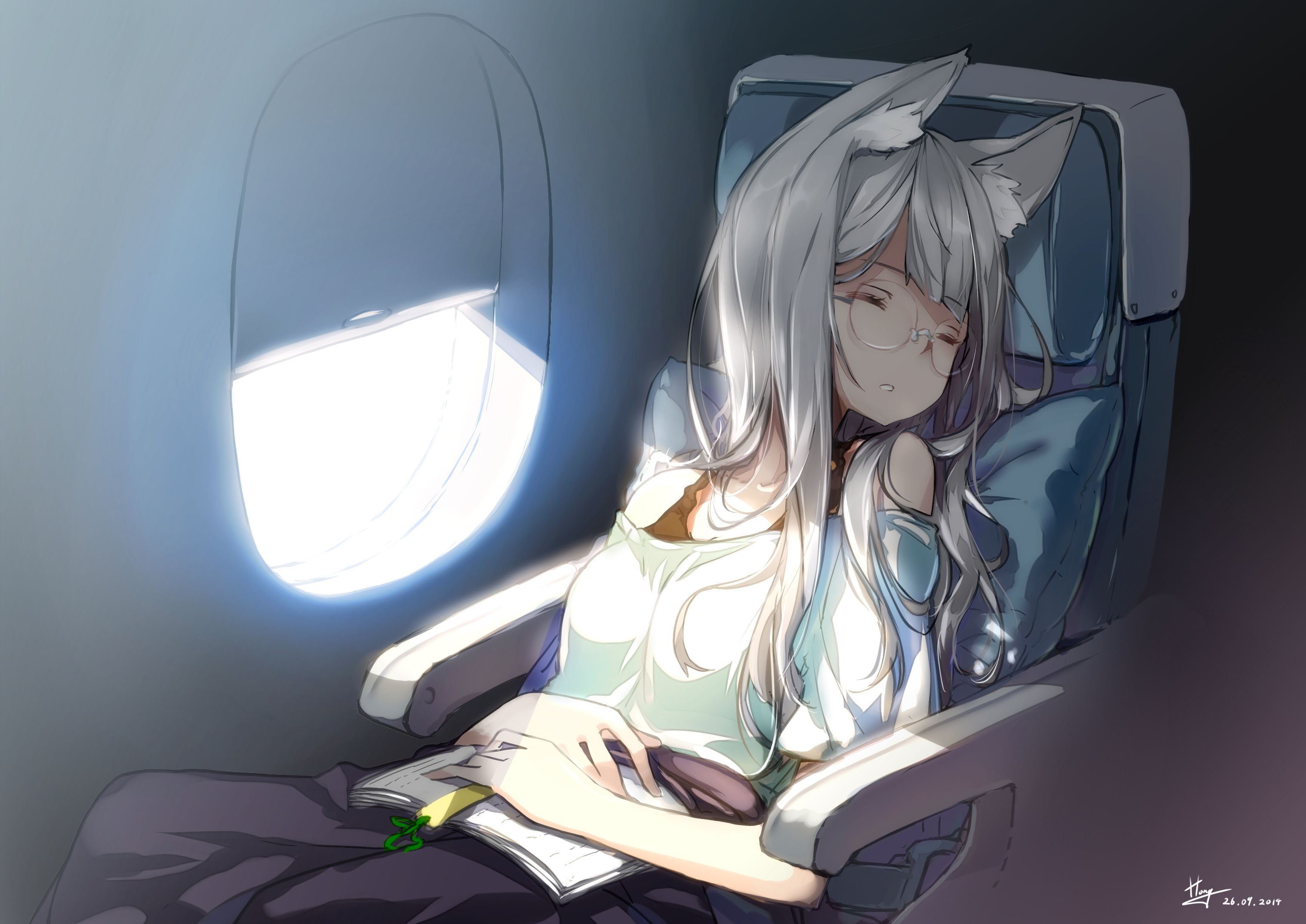 Download mobile wallpaper Anime, Girl, Sleeping for free.