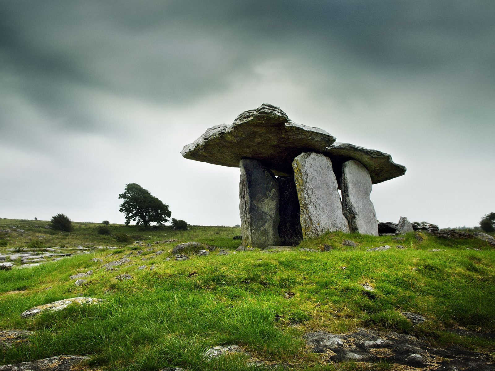 562406 Hintergrundbild herunterladen erde/natur, stein, irland, poulnabrone dolmen - Bildschirmschoner und Bilder kostenlos