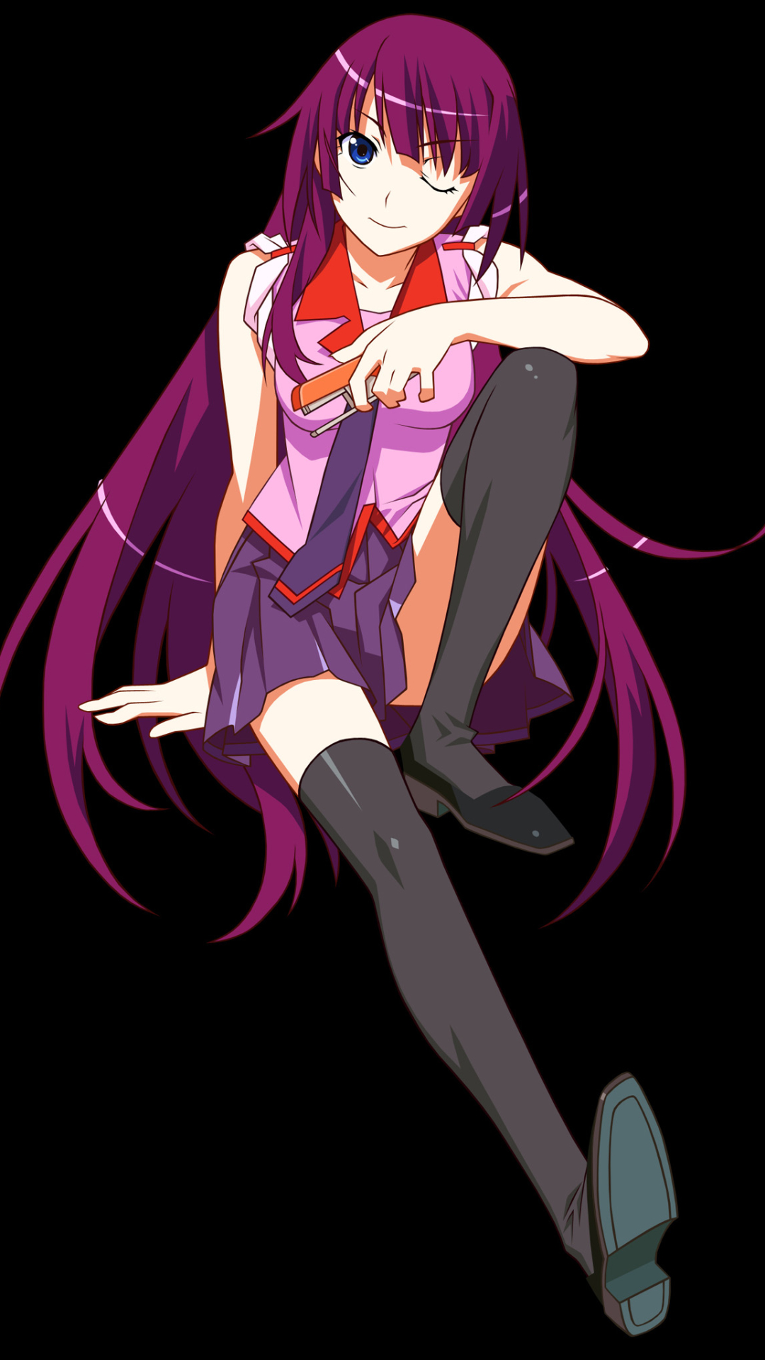 Download mobile wallpaper Anime, Monogatari (Series), Hitagi Senjōgahara for free.