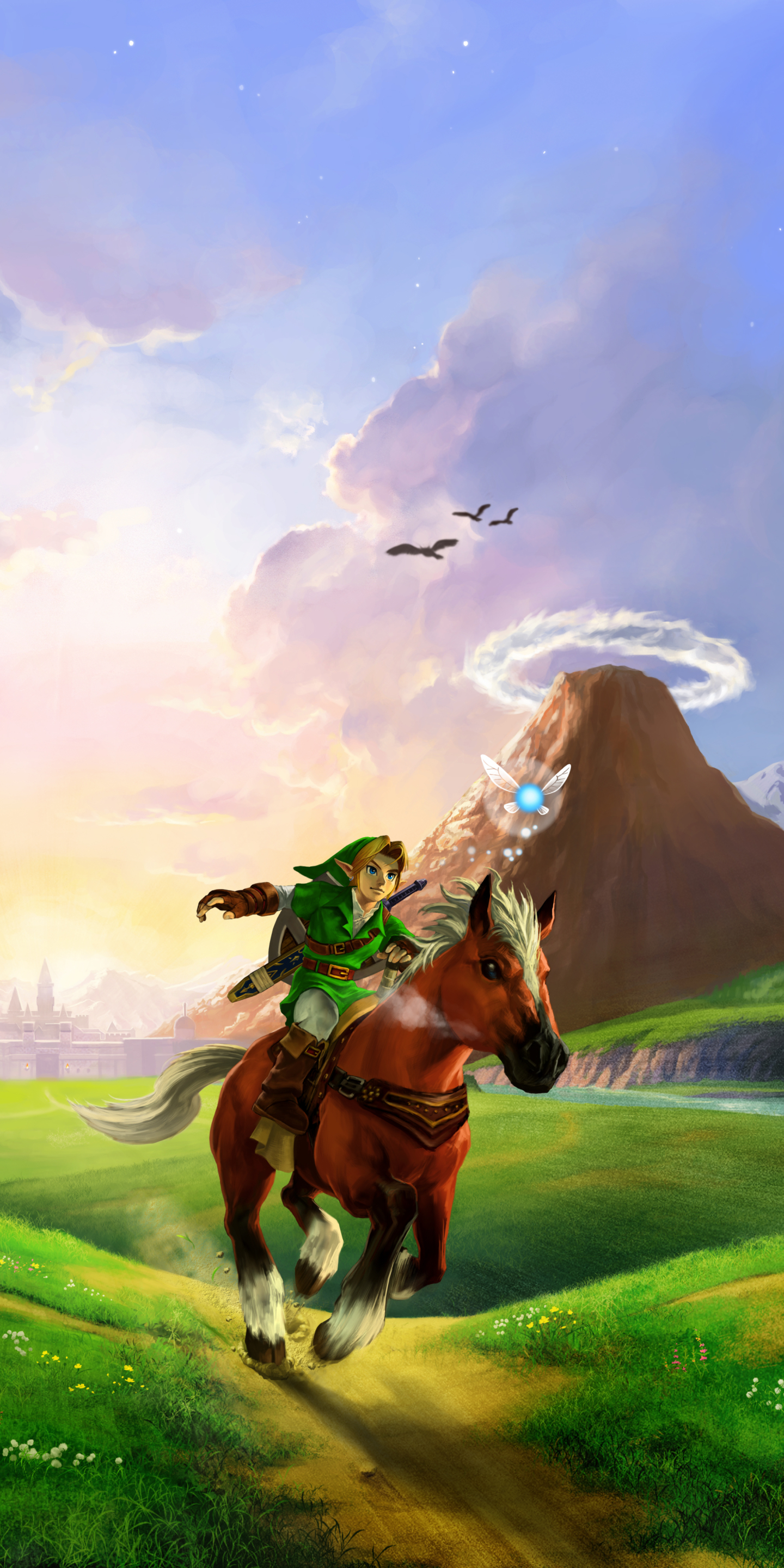 Laden Sie das Pferd, Verknüpfung, Computerspiele, Hauspferd, Zelda, The Legend Of Zelda: Ocarina Of Time-Bild kostenlos auf Ihren PC-Desktop herunter