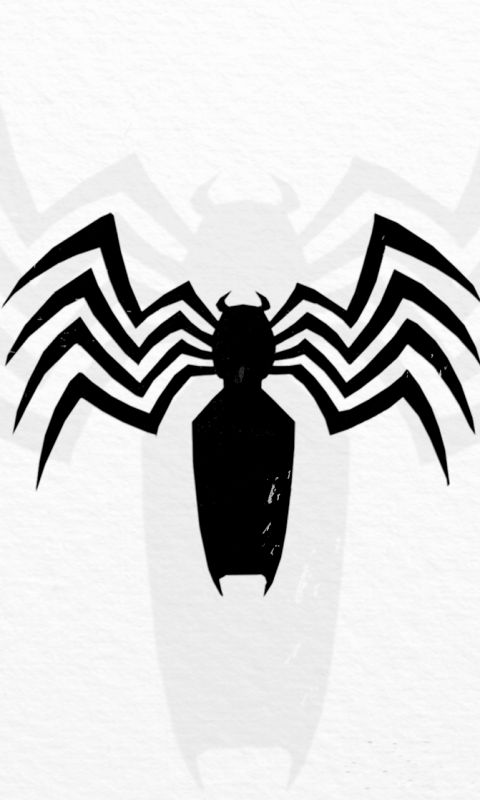 Handy-Wallpaper Logo, Spinne, Comics, Venom kostenlos herunterladen.