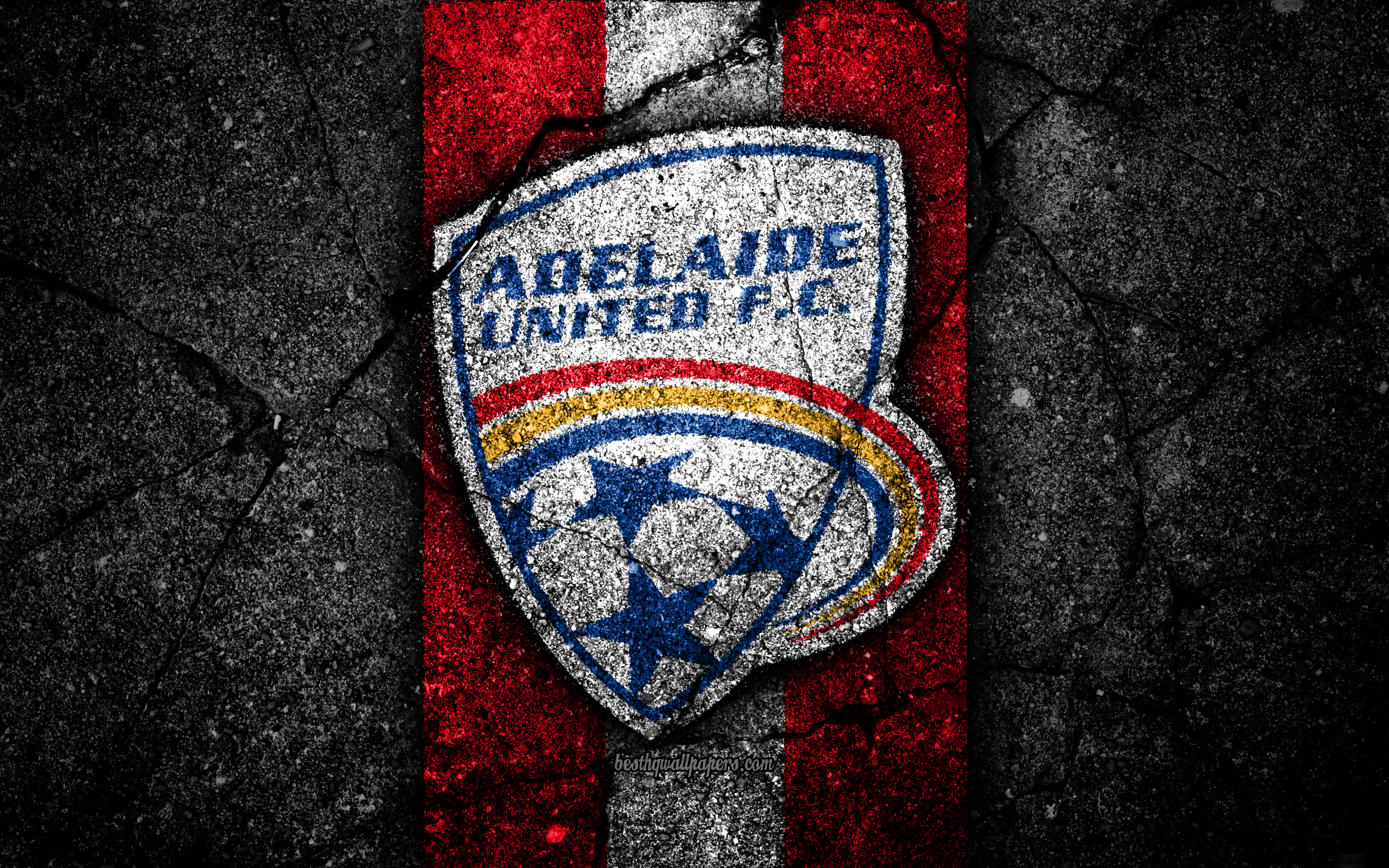 Baixe gratuitamente a imagem Esportes, Futebol, Logotipo, Emblema, Adelaide United Fc na área de trabalho do seu PC