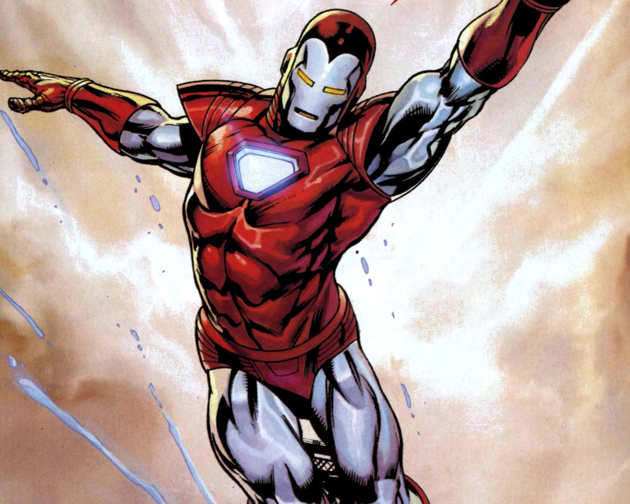 Handy-Wallpaper Iron Man, Comics kostenlos herunterladen.