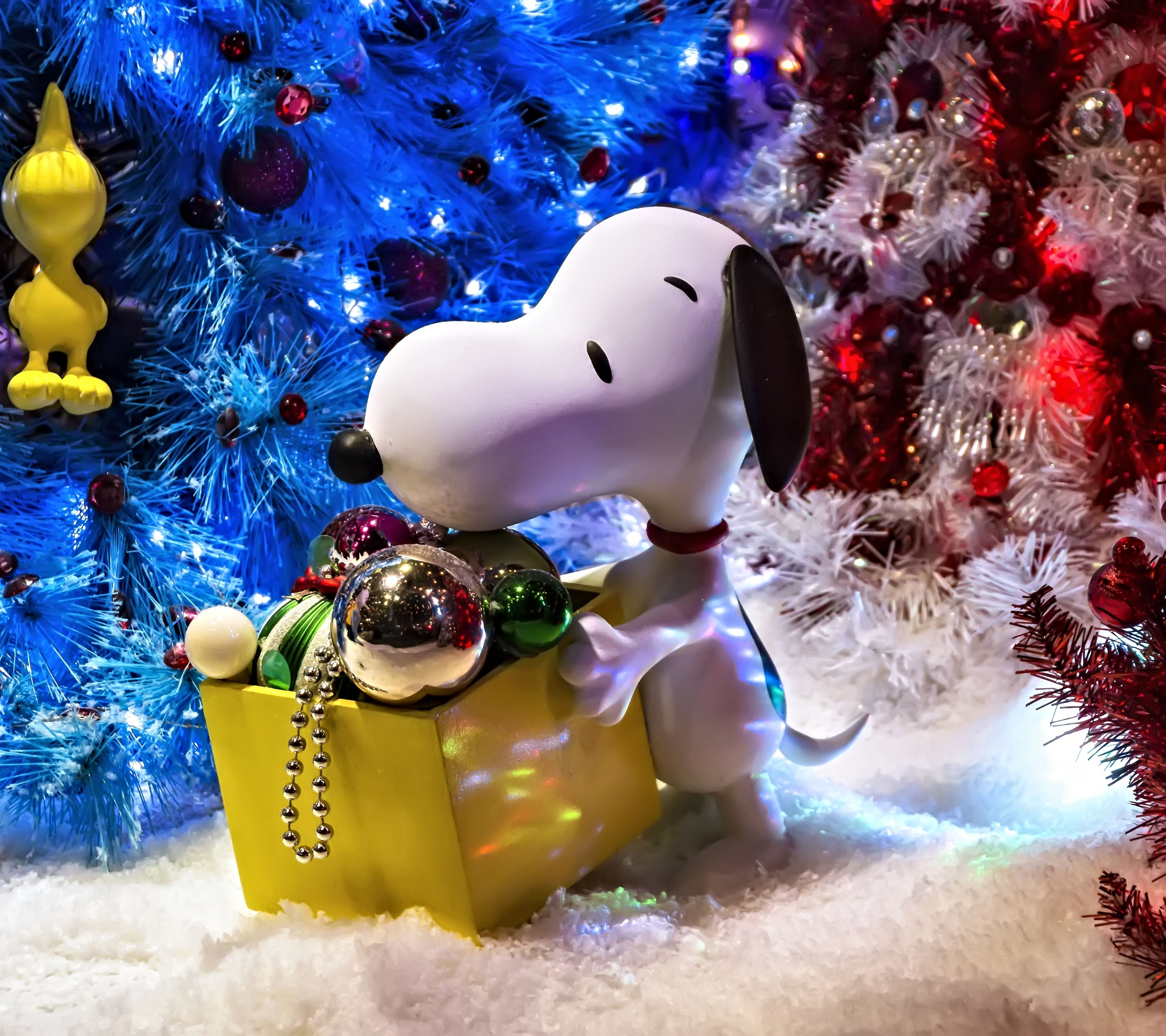 Téléchargez des papiers peints mobile Noël, Vacances, Décorations De Noël, Snoopy gratuitement.