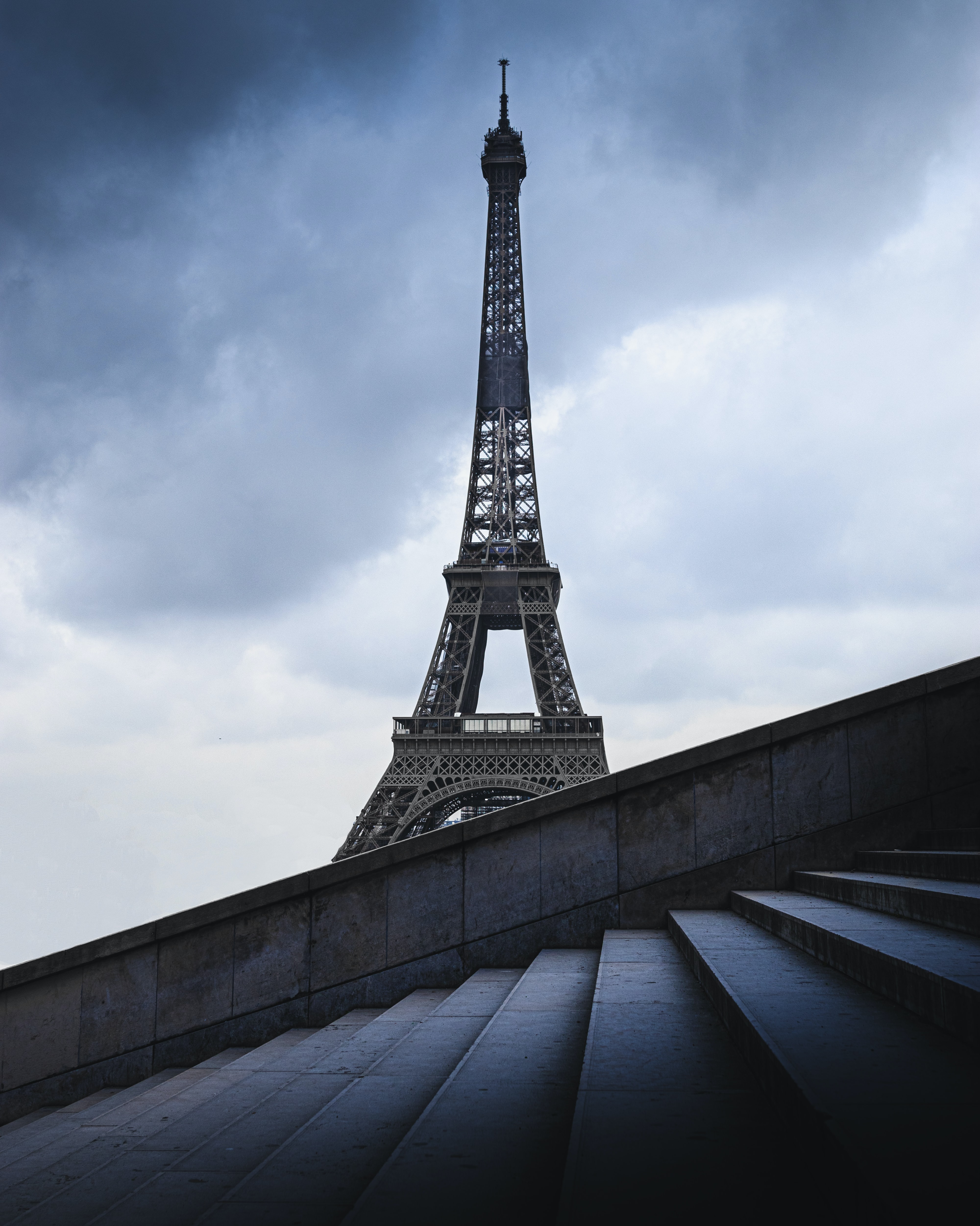 tower, eiffel tower, architecture, miscellaneous, stairs, miscellanea, ladder