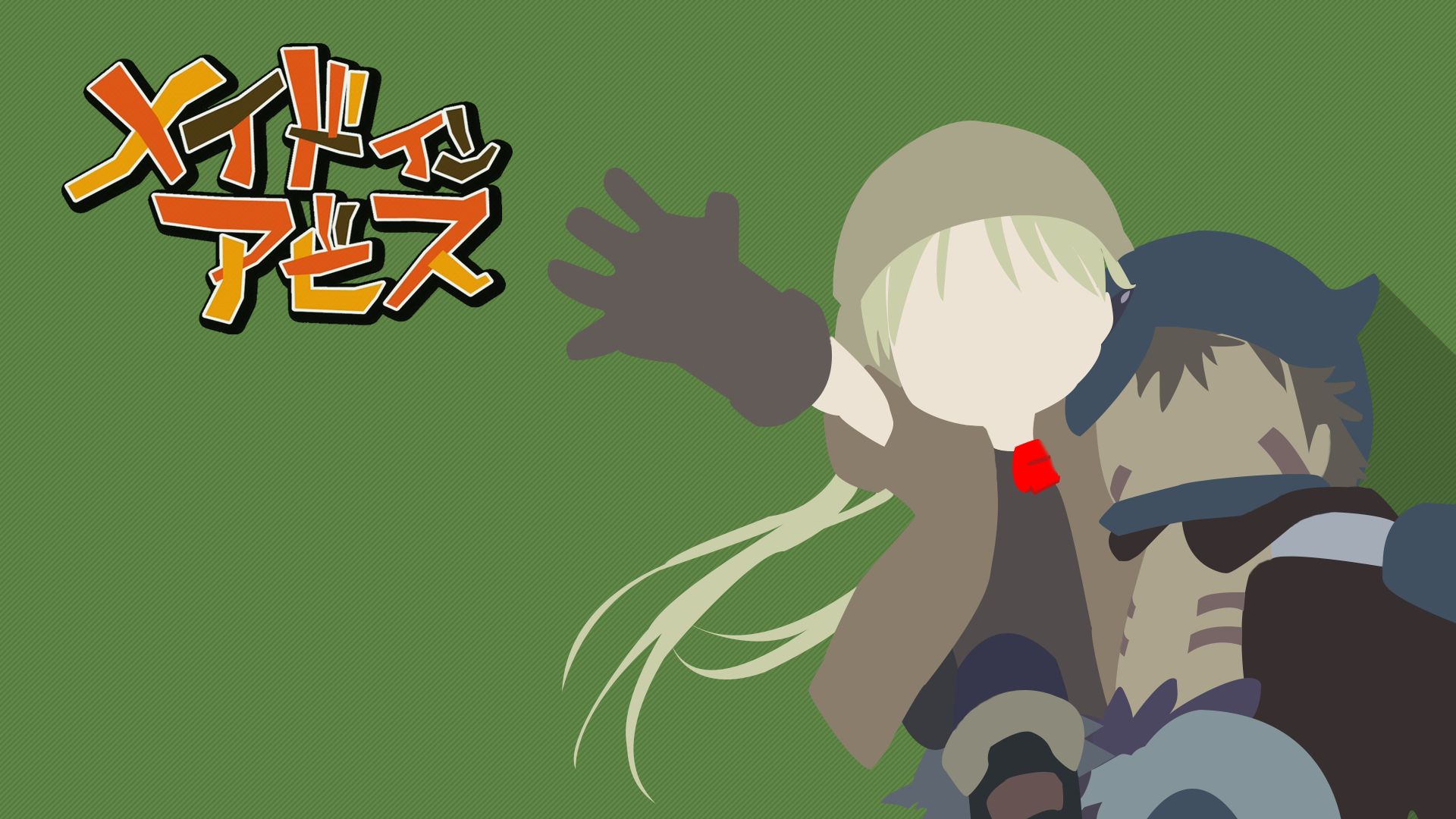 anime, made in abyss, minimalist, regu (made in abyss), riko (made in abyss)