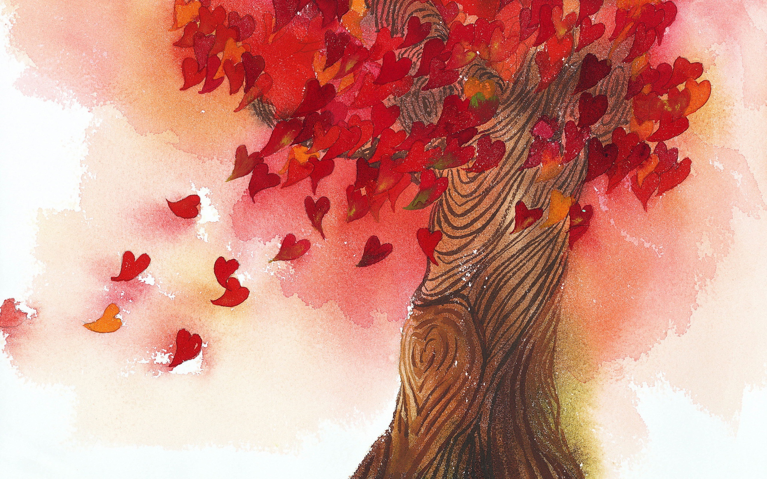 Free download wallpaper Tree, Heart, Artistic on your PC desktop