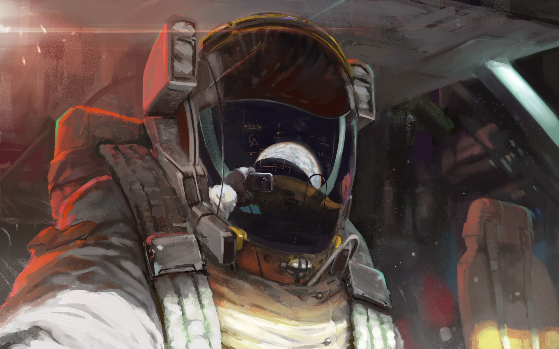 Laden Sie das Science Fiction, Astronaut-Bild kostenlos auf Ihren PC-Desktop herunter