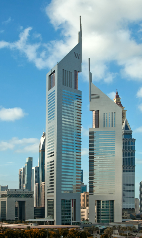 Скачать картинку Дубай, Здание, Объединенные Арабские Эмираты, Строительство, Объединённые Арабские Эмираты, Сделано Человеком, Джумейра Эмирейтс Тауэр Отель в телефон бесплатно.