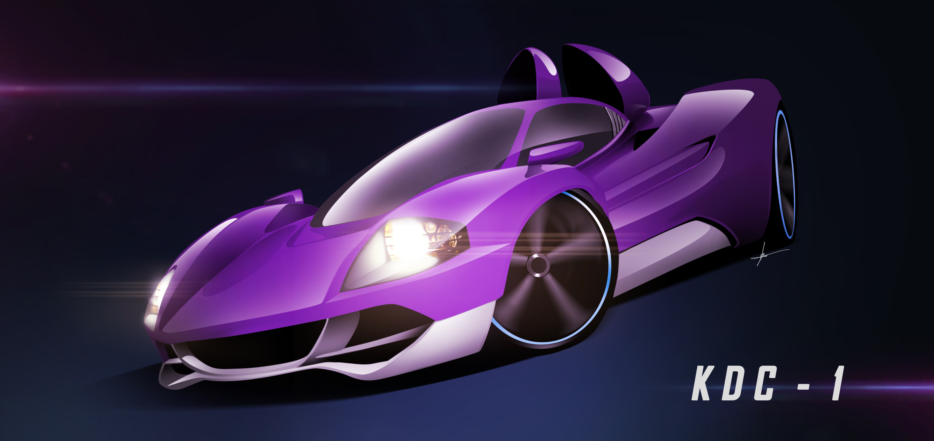 Free download wallpaper Artistic, Vehicles, Purple Car on your PC desktop