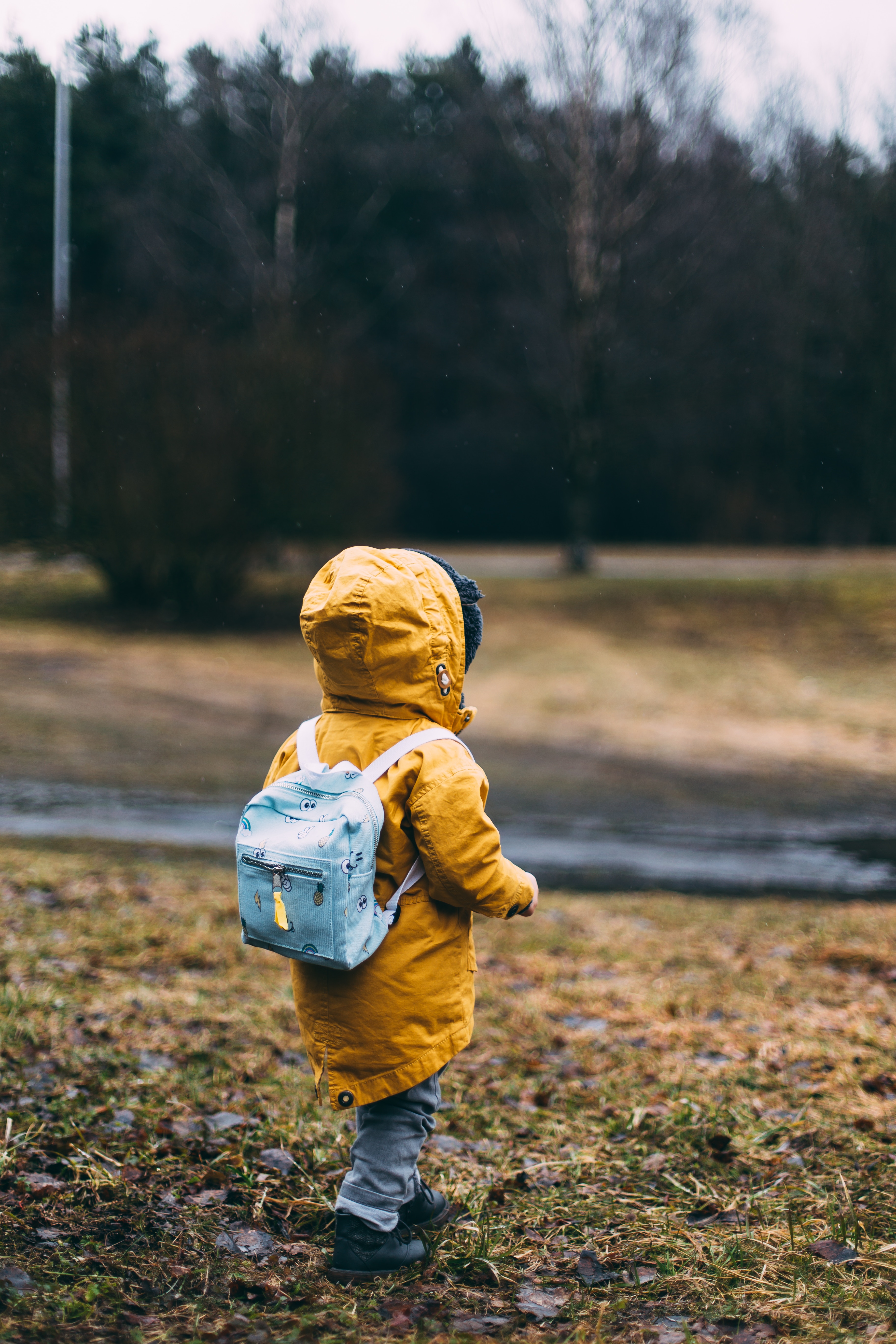 wallpapers child, miscellaneous, autumn, miscellanea, stroll, backpack, rucksack