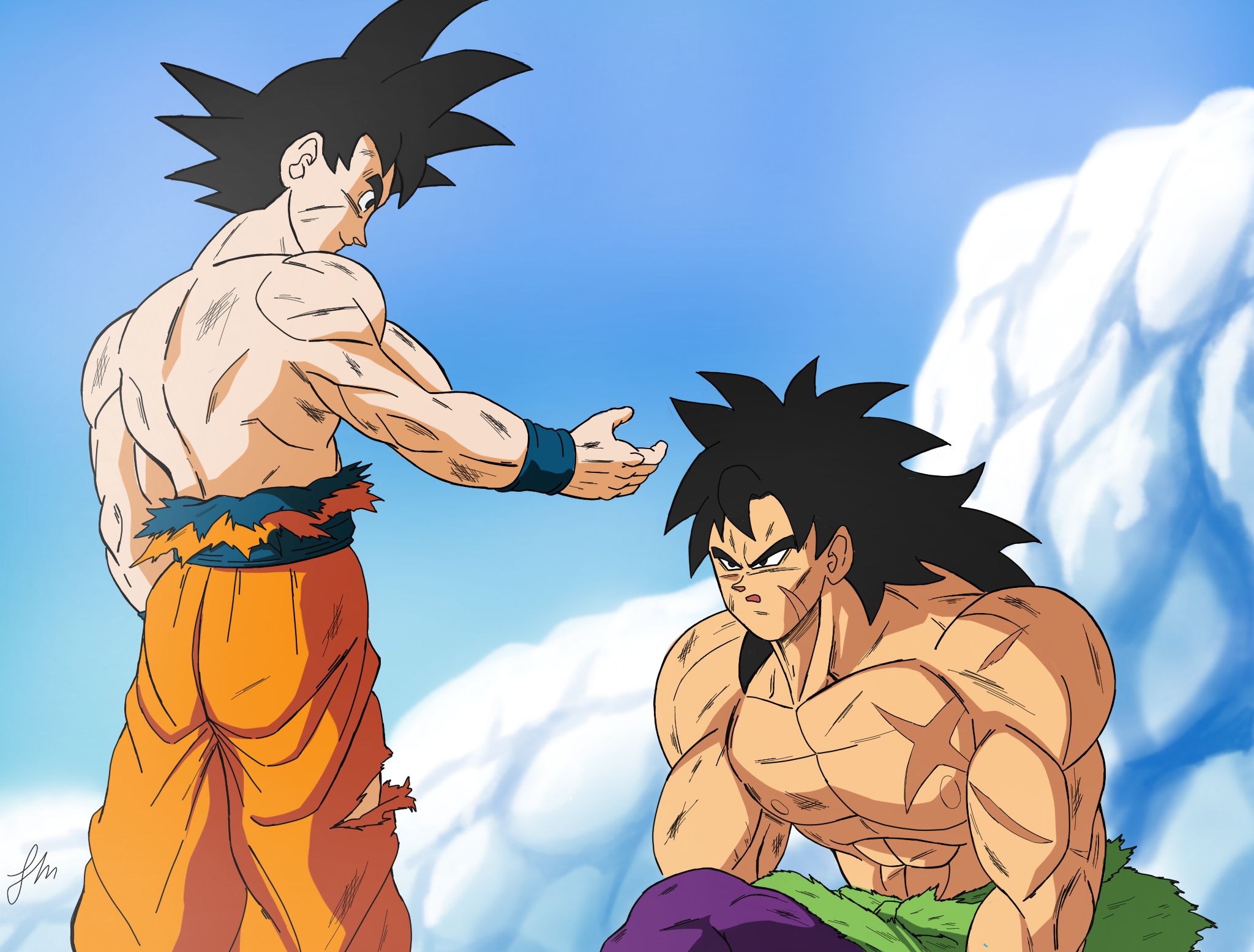 Download mobile wallpaper Anime, Goku, Broly (Dragon Ball), Dragon Ball Super: Broly for free.