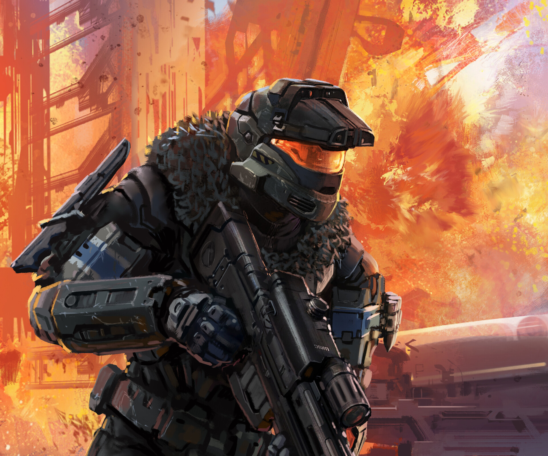 Download mobile wallpaper Weapon, Halo, Warrior, Video Game, Halo: Reach for free.