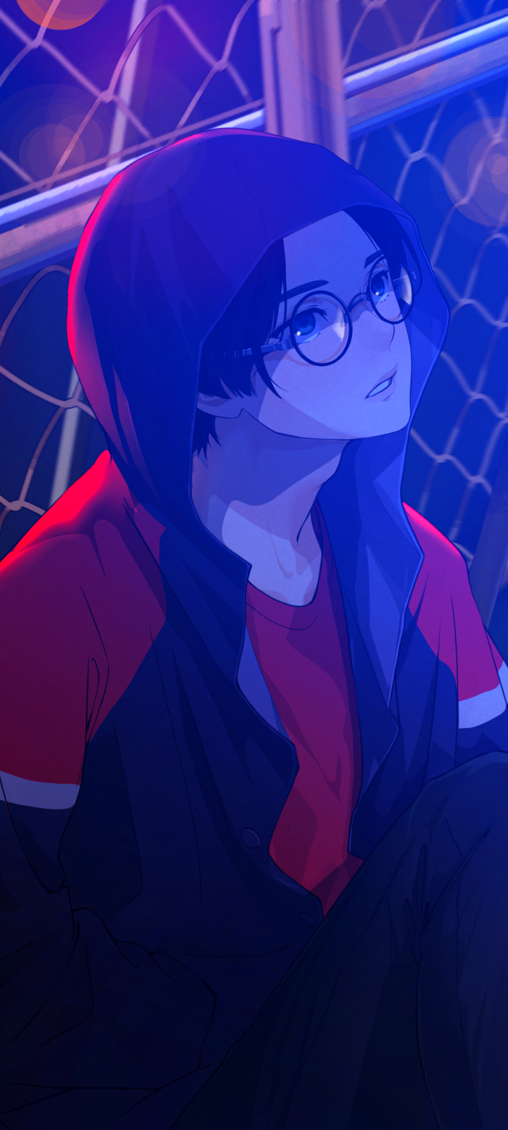 Download mobile wallpaper Anime, Glasses, Boy for free.