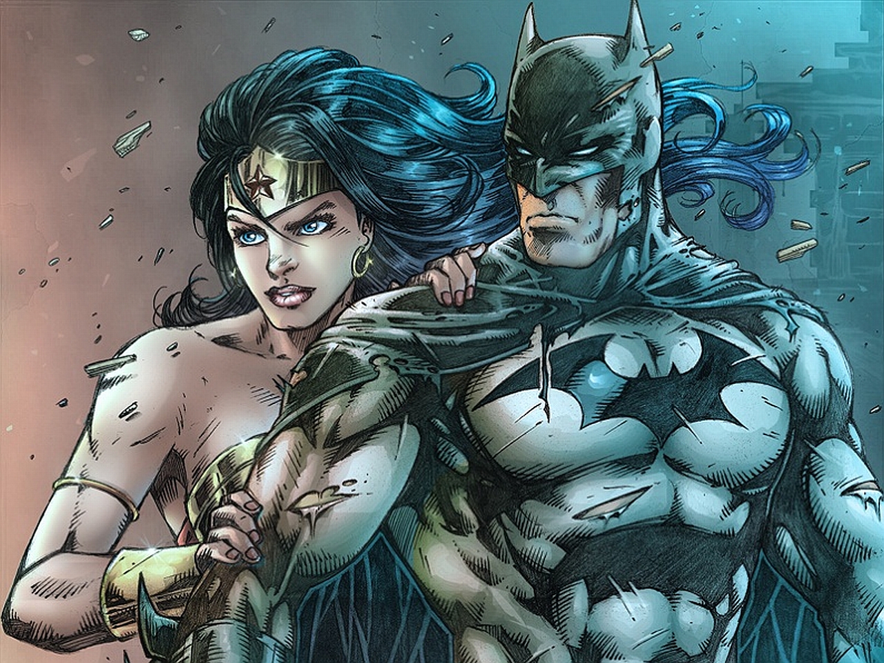 Download mobile wallpaper Batman, Comics, Wonder Woman for free.