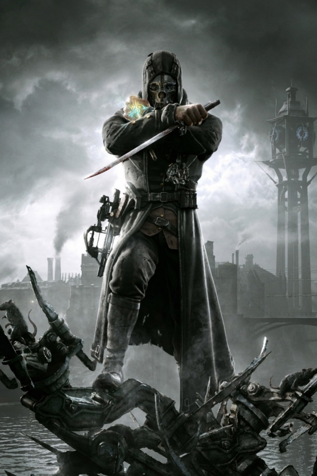 corvo attano, video game, dishonored, sword, warrior