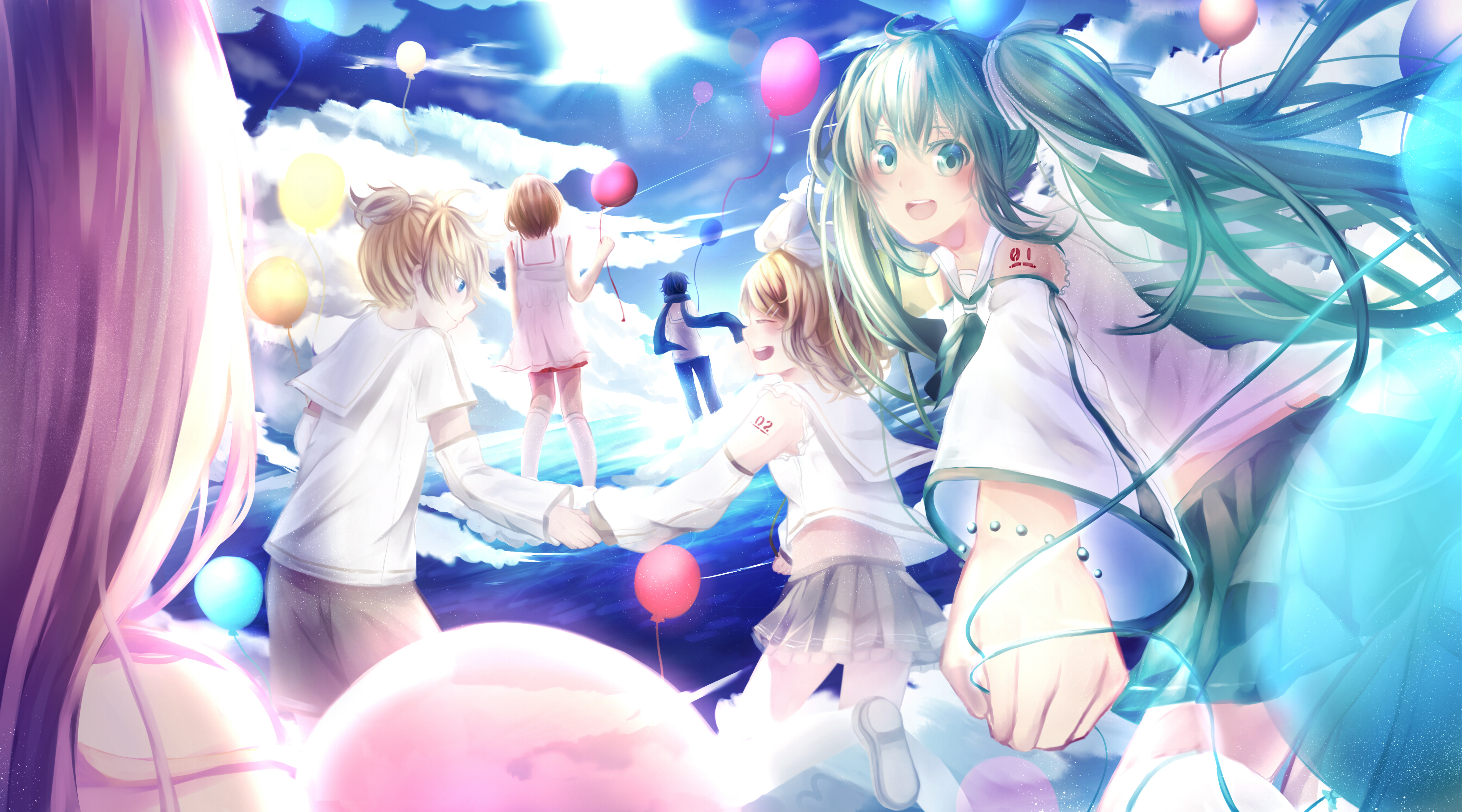 Descarga gratuita de fondo de pantalla para móvil de Vocaloid, Animado, Hatsune Miku, Rin Kagamine, Kaito (Vocaloid), Len Kagamine, Meiko (Vocaloid).