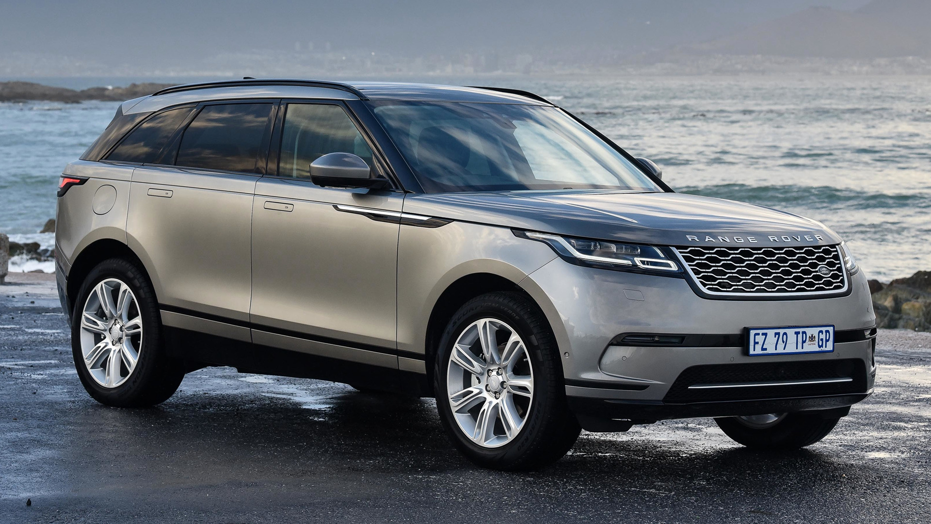 Download mobile wallpaper Land Rover, Car, Suv, Vehicles, Silver Car, Crossover Car, Range Rover Velar for free.