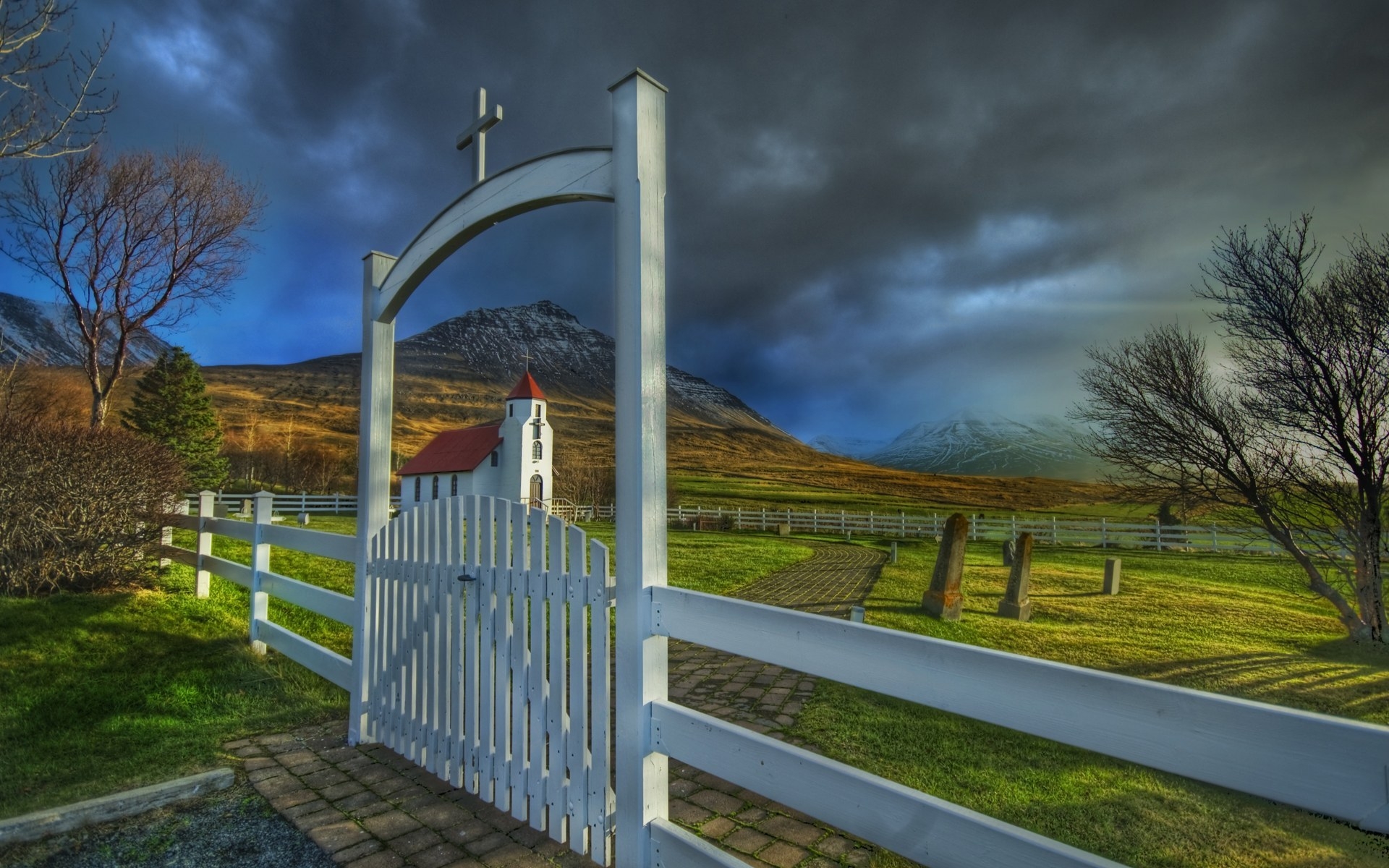 Download mobile wallpaper Church, Country, Gate, Churches, Religious for free.