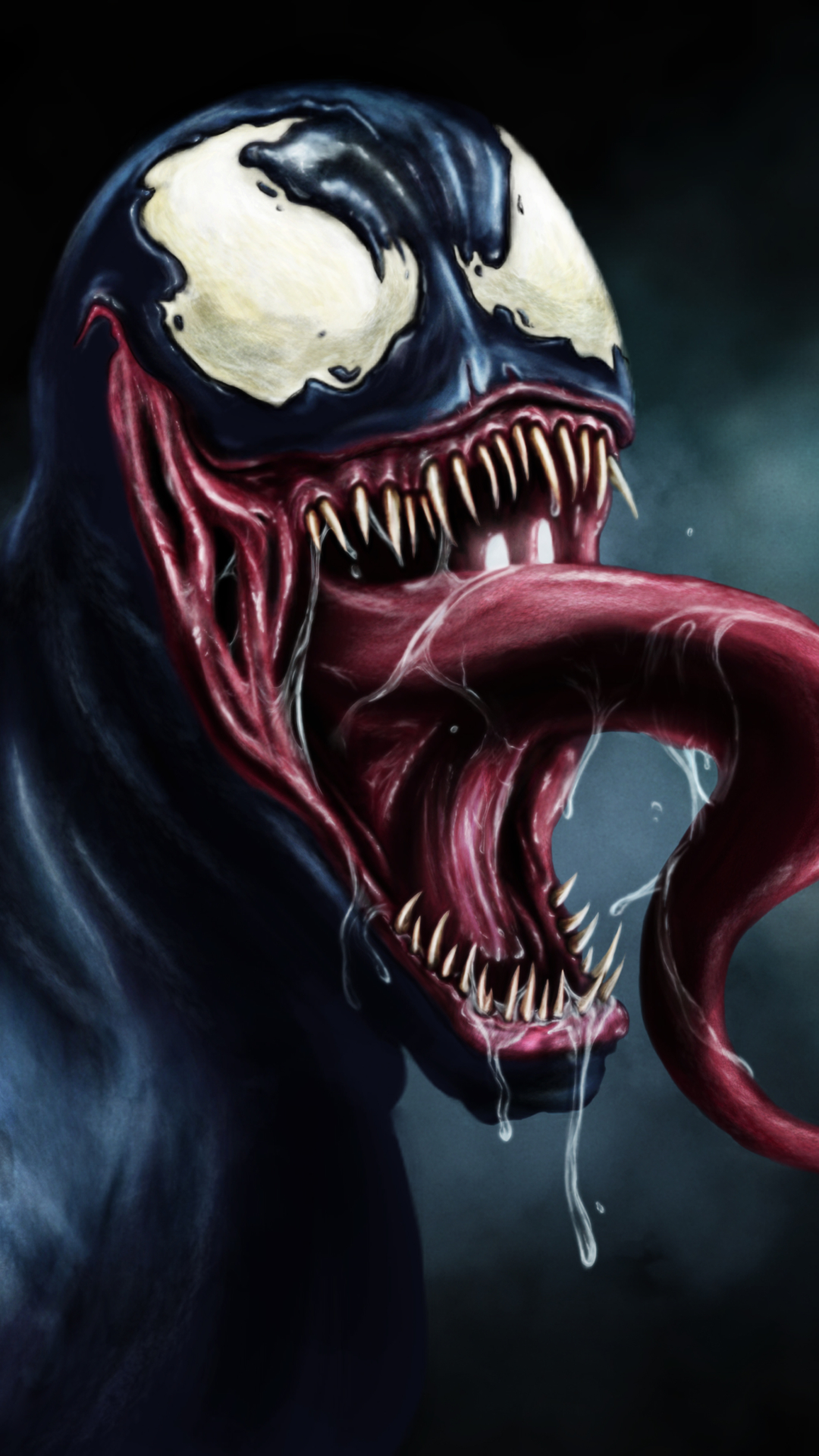 Download mobile wallpaper Dark, Creepy, Venom, Comics, Scary for free.