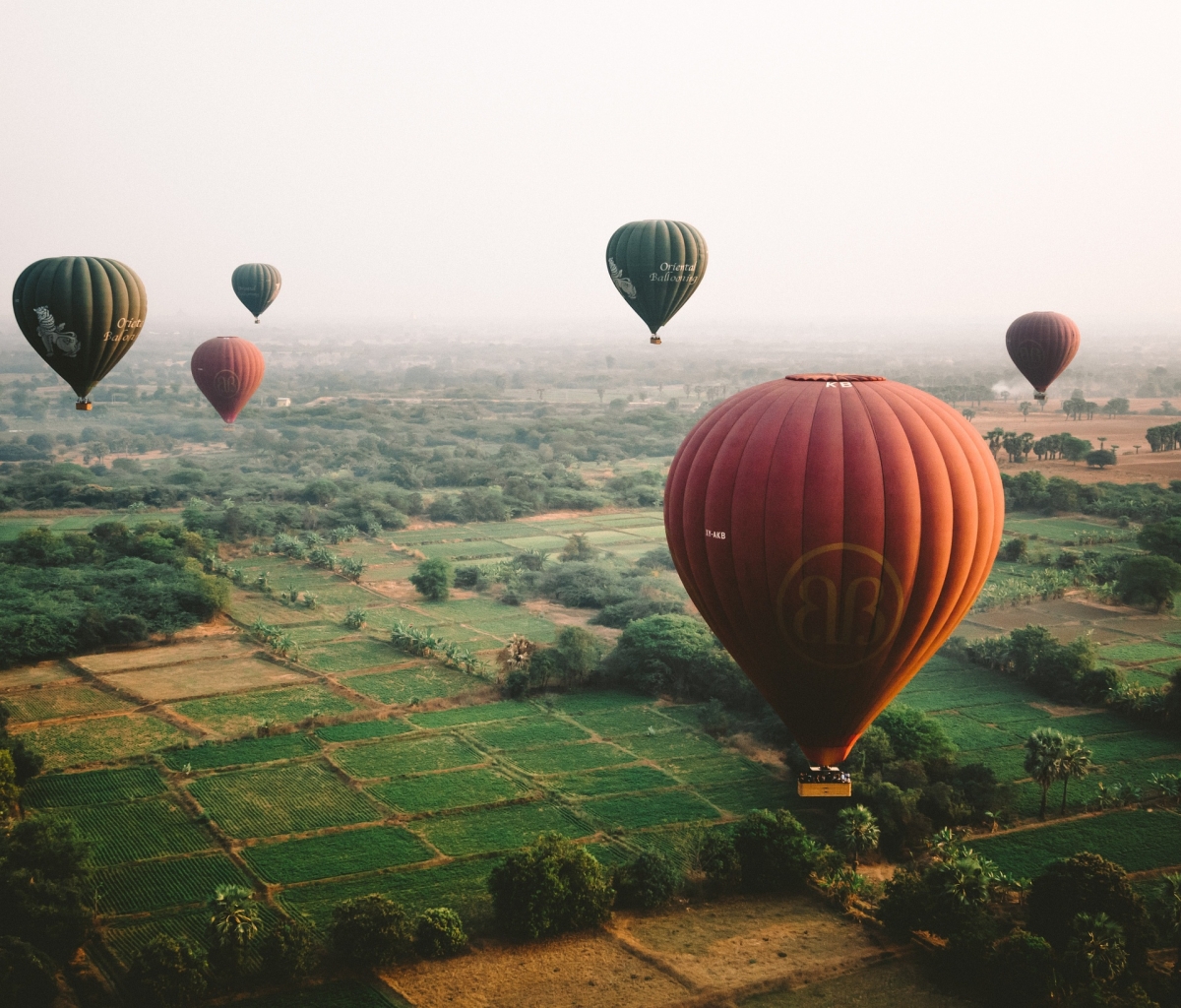 Free download wallpaper Landscape, Vehicle, Vehicles, Hot Air Balloon on your PC desktop
