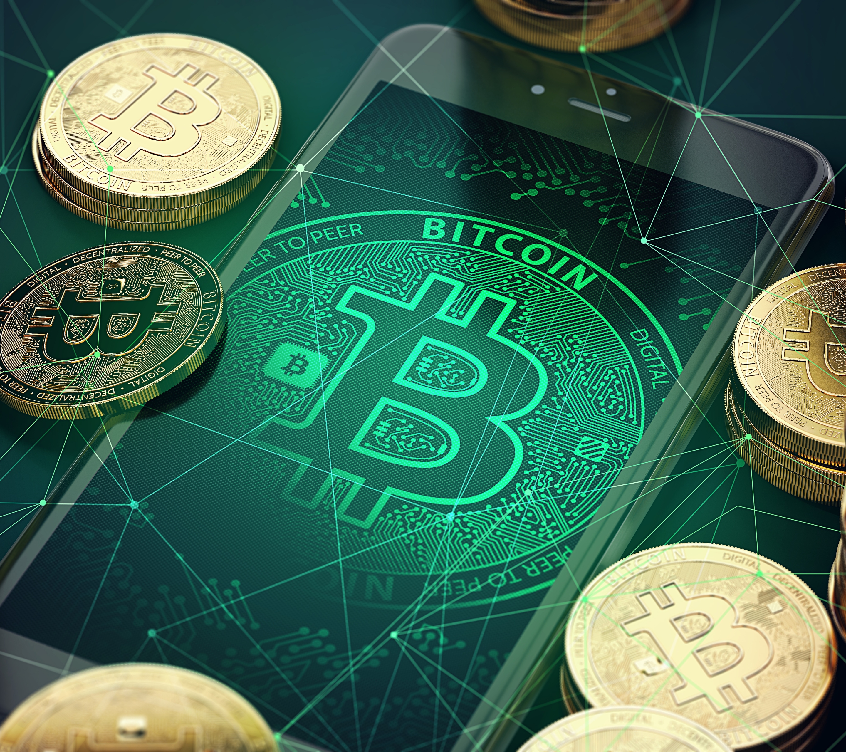Free download wallpaper Money, Coin, Technology, Smartphone, Bitcoin on your PC desktop