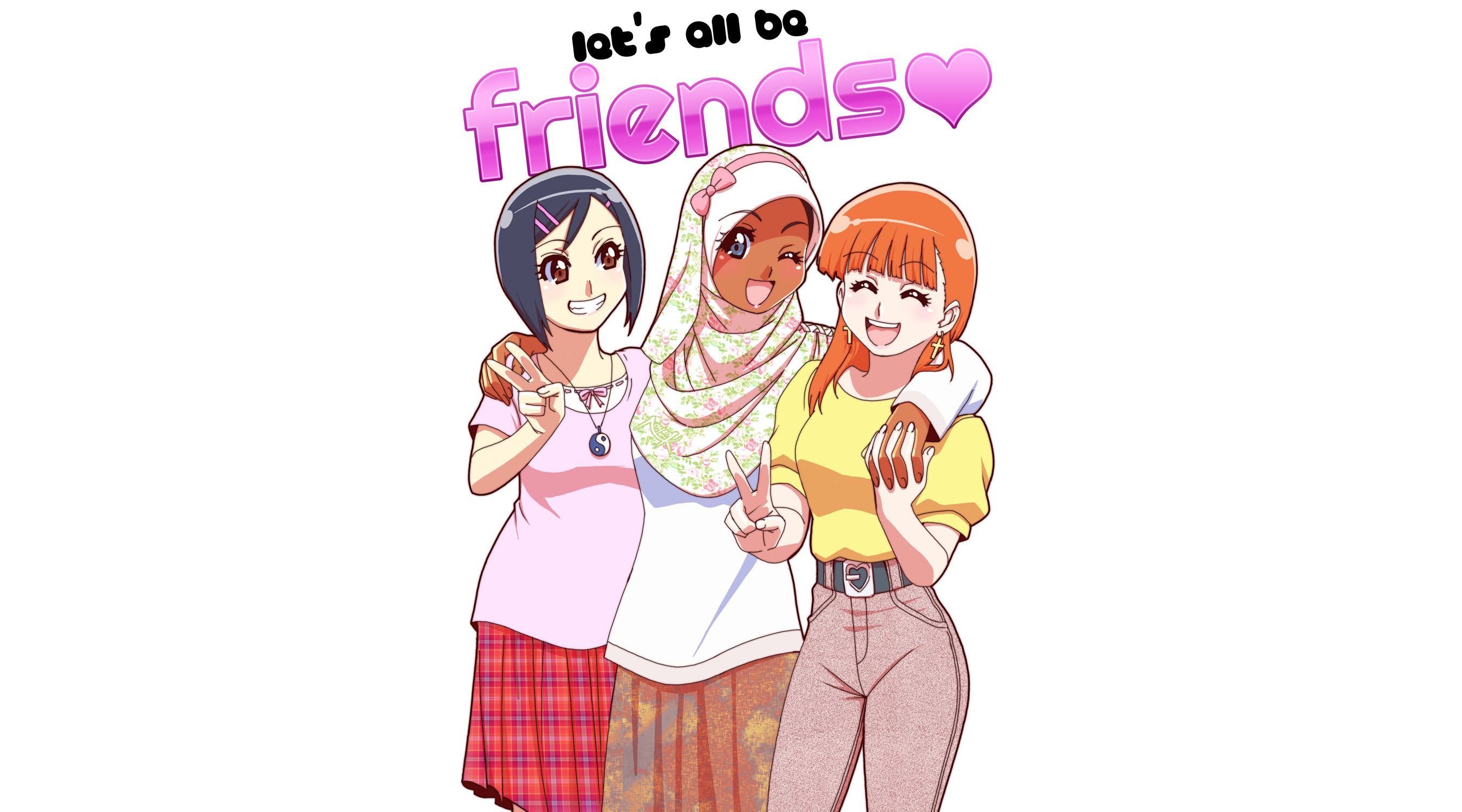 Download mobile wallpaper Anime, Original, Hijab for free.