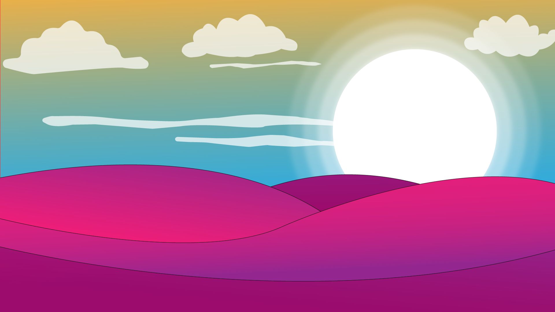 Download mobile wallpaper Sun, Desert, Vector, Sunrise, Earth, Cloud for free.