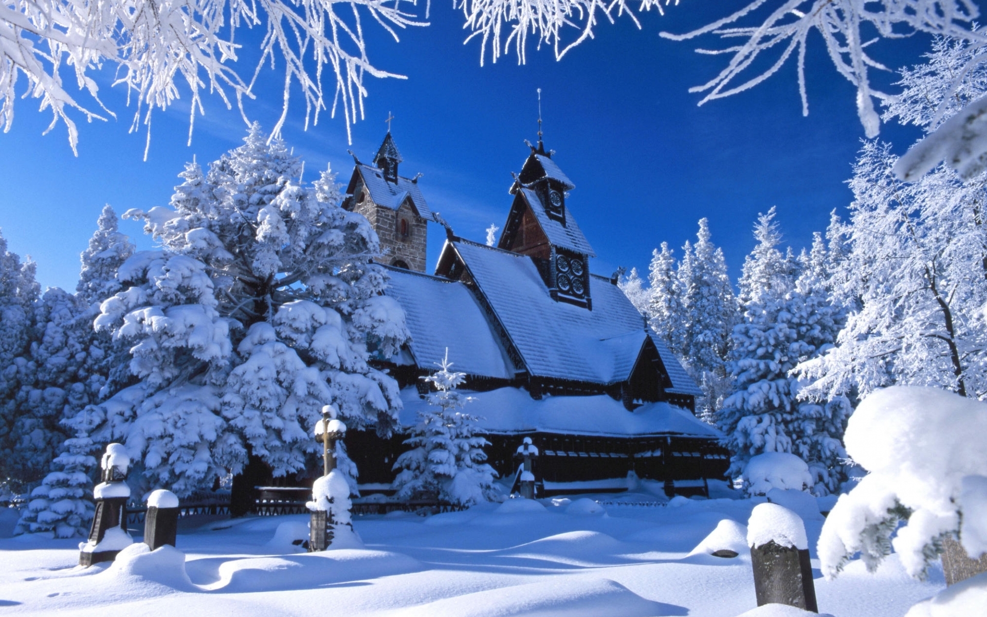 Free download wallpaper Landscape, Winter, Houses on your PC desktop