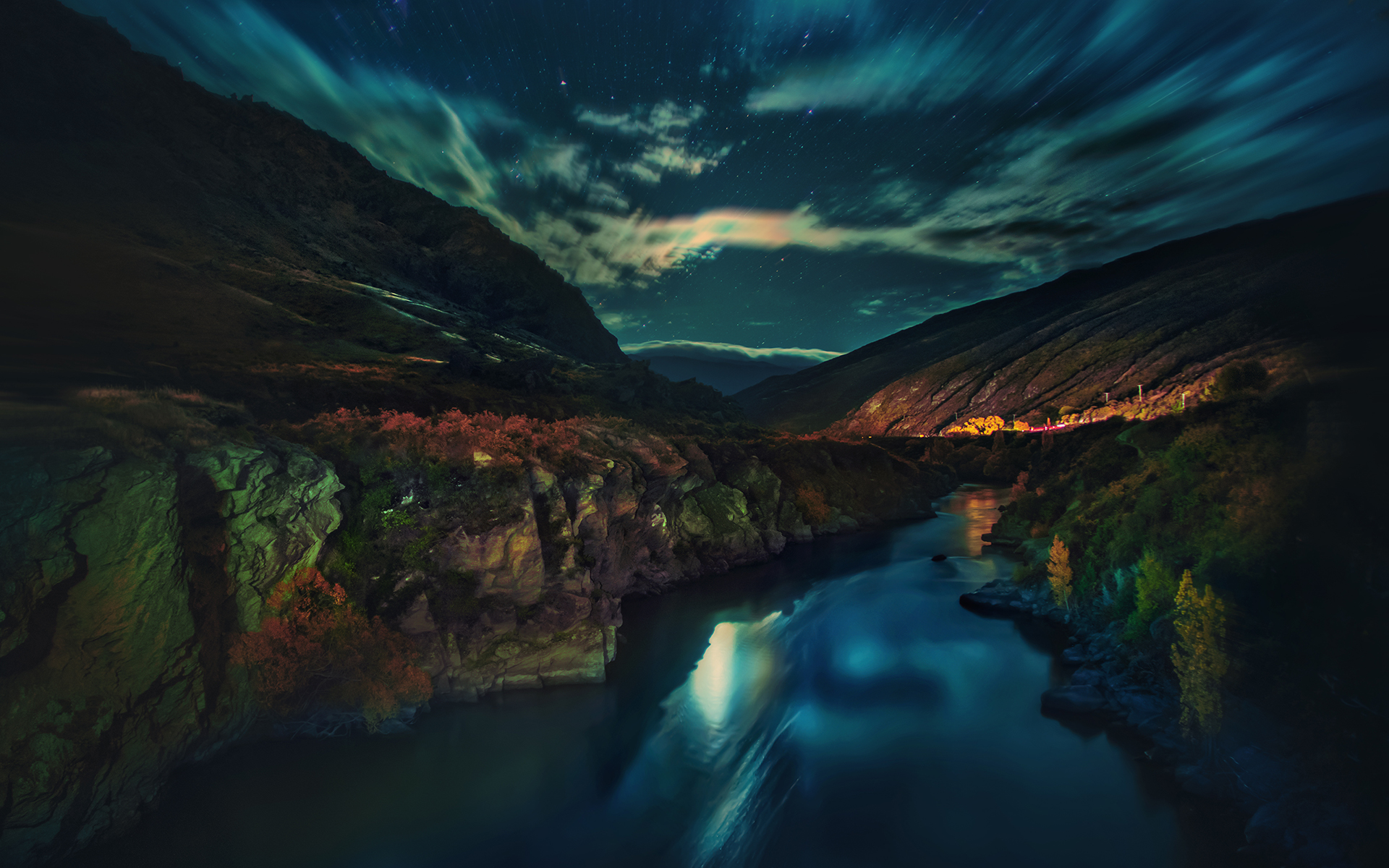 Free download wallpaper Sky, Mountains, Night, Mountain, Starry Sky, Earth on your PC desktop