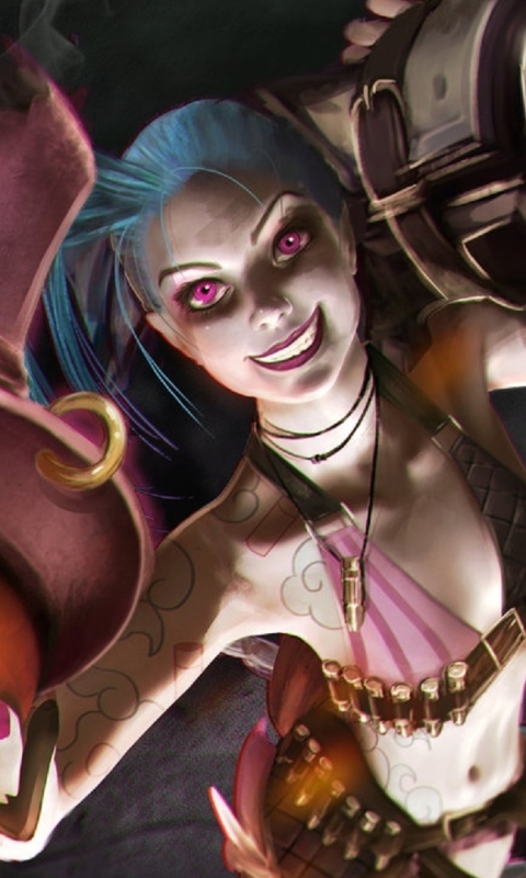 Скачати мобільні шпалери Ліга Легенд, Відеогра, Jinx (League Of Legends) безкоштовно.