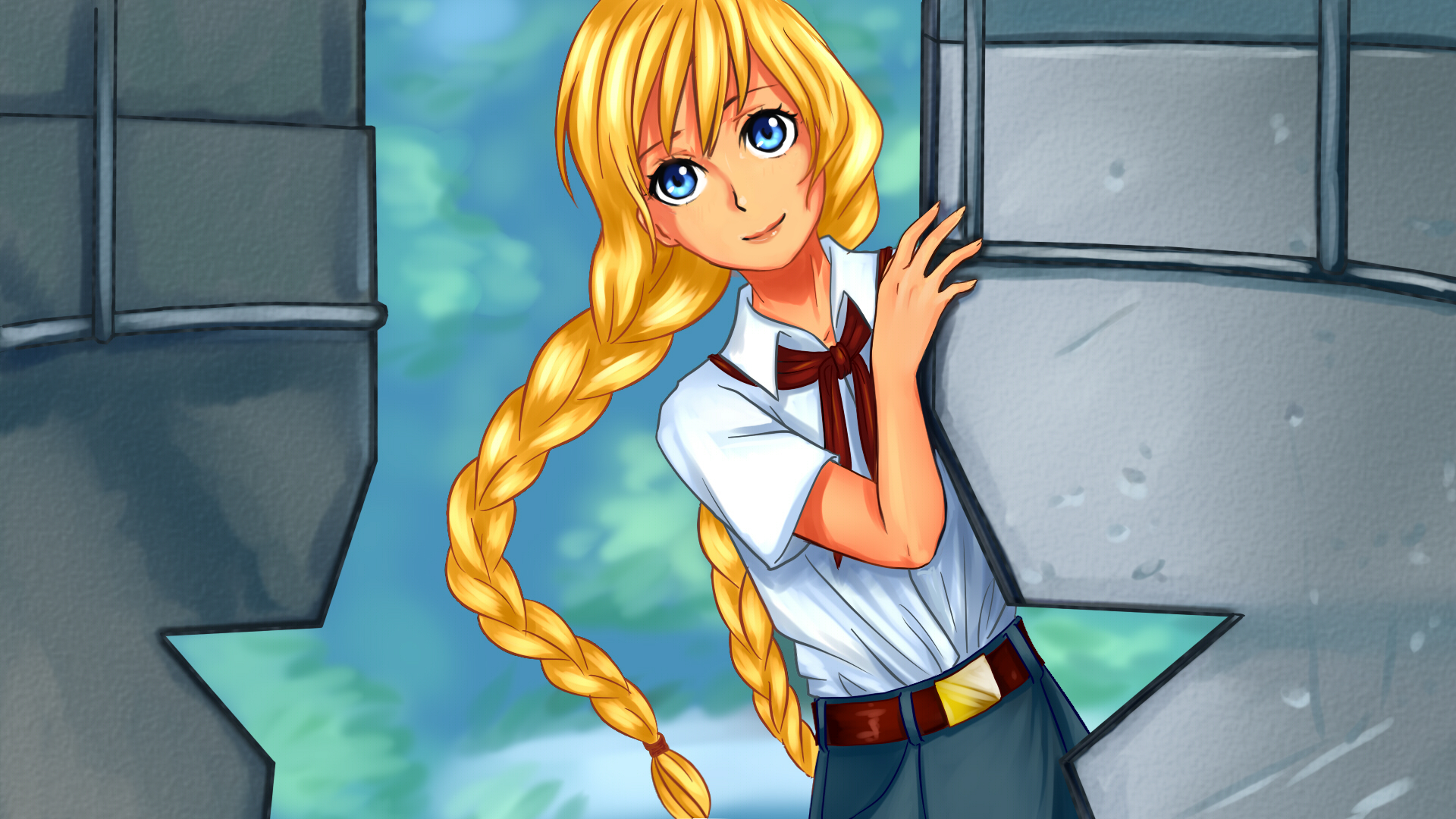 Free download wallpaper Anime, Blonde, Everlasting Summer on your PC desktop