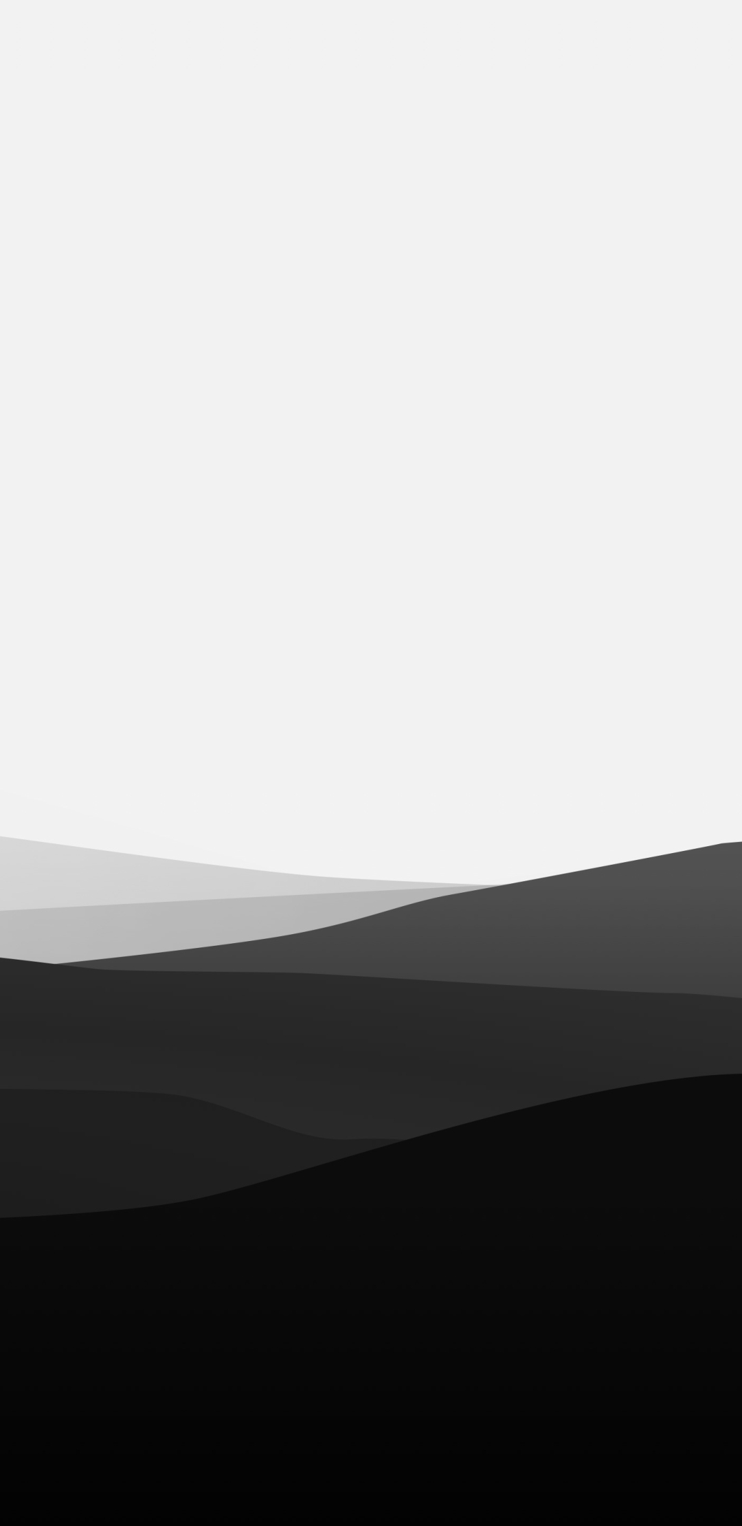 Download mobile wallpaper Mountain, Minimalism, Artistic, Black & White, Minimalist for free.