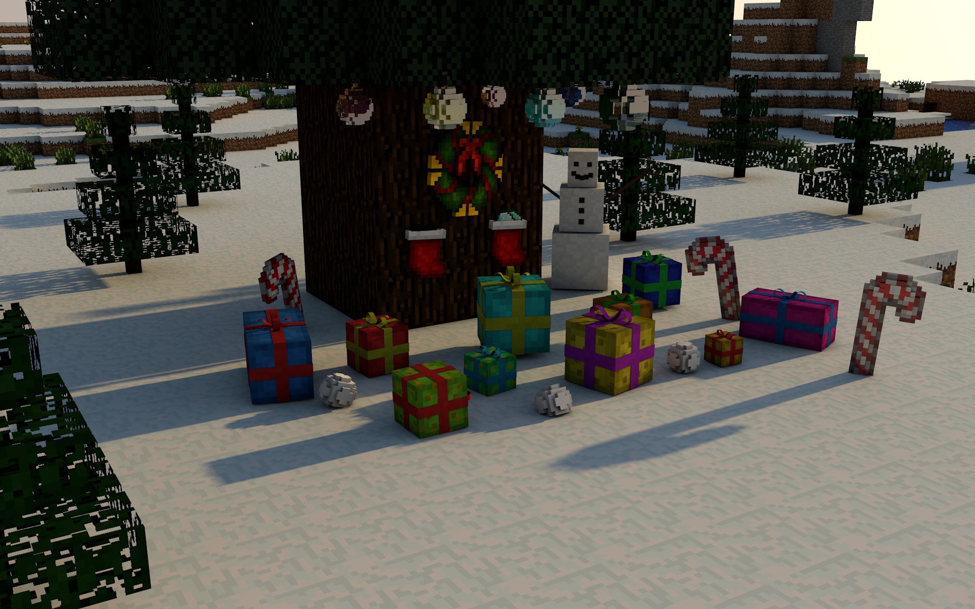 Free download wallpaper Minecraft, Christmas, Game, Video Game on your PC desktop