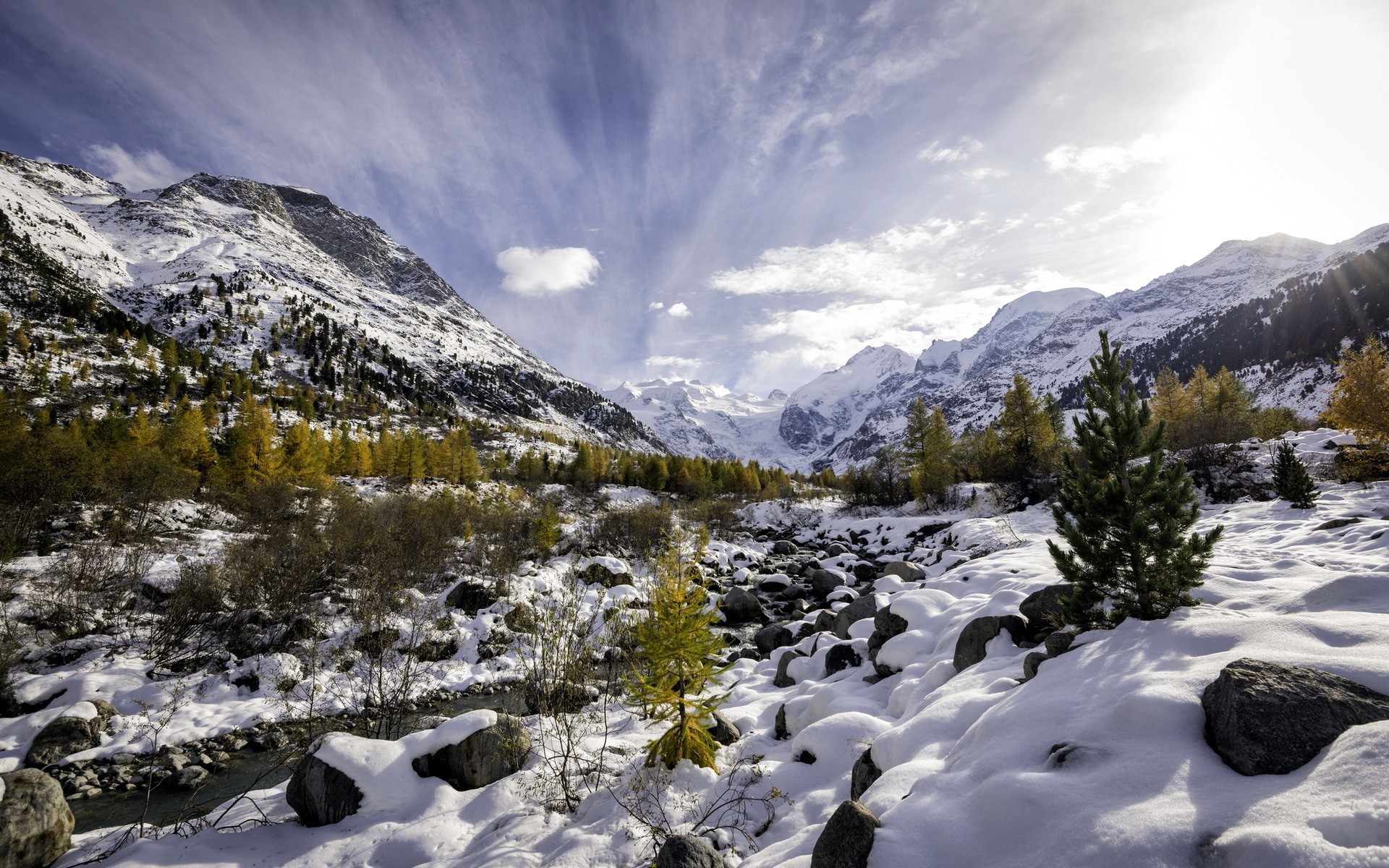 Descarga gratis la imagen Paisaje, Invierno, Naturaleza, Nieve, Montaña, Chorro, Tierra/naturaleza en el escritorio de tu PC