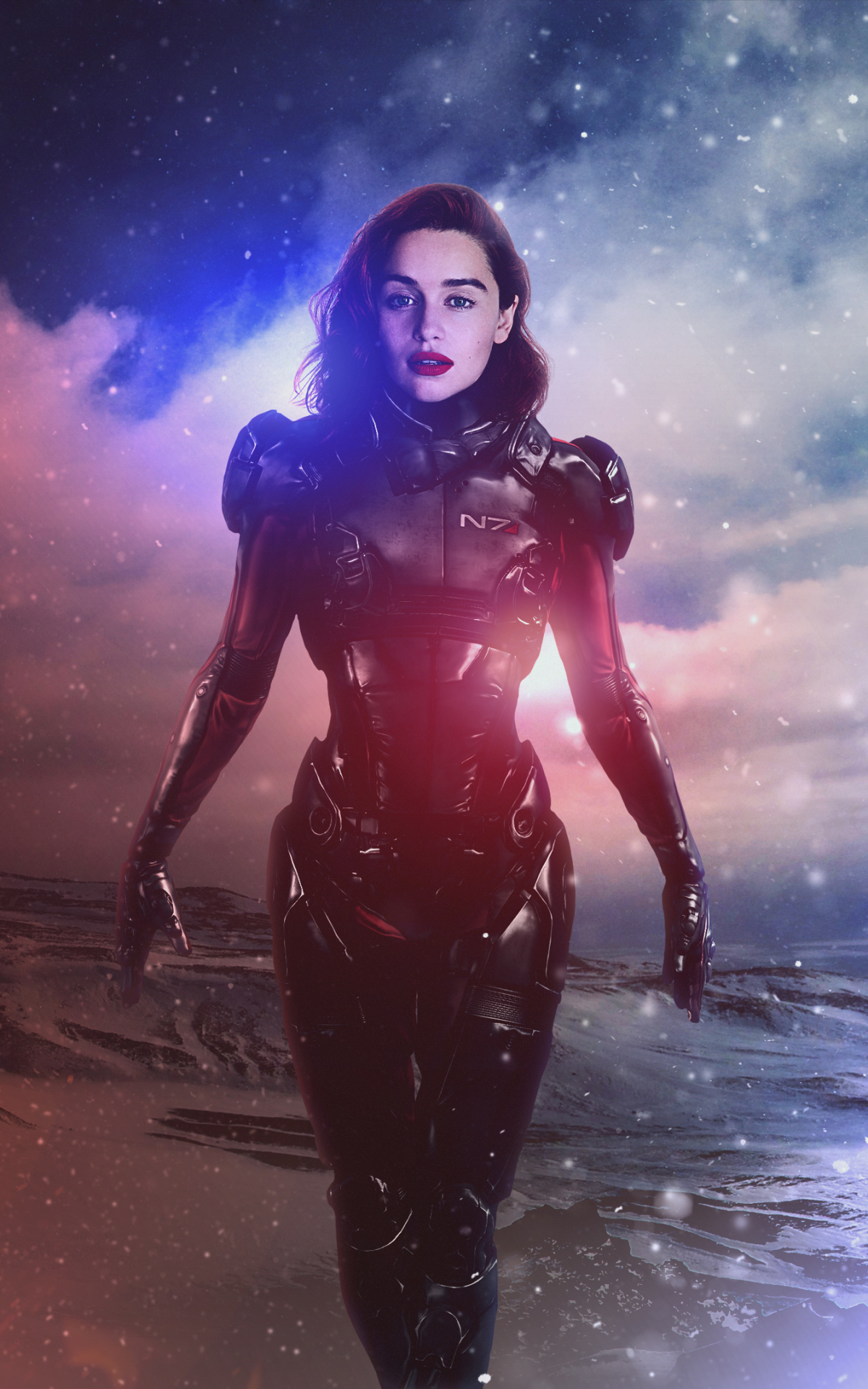 Download mobile wallpaper Women, Cosplay, Emilia Clarke, Mass Effect: Andromeda for free.