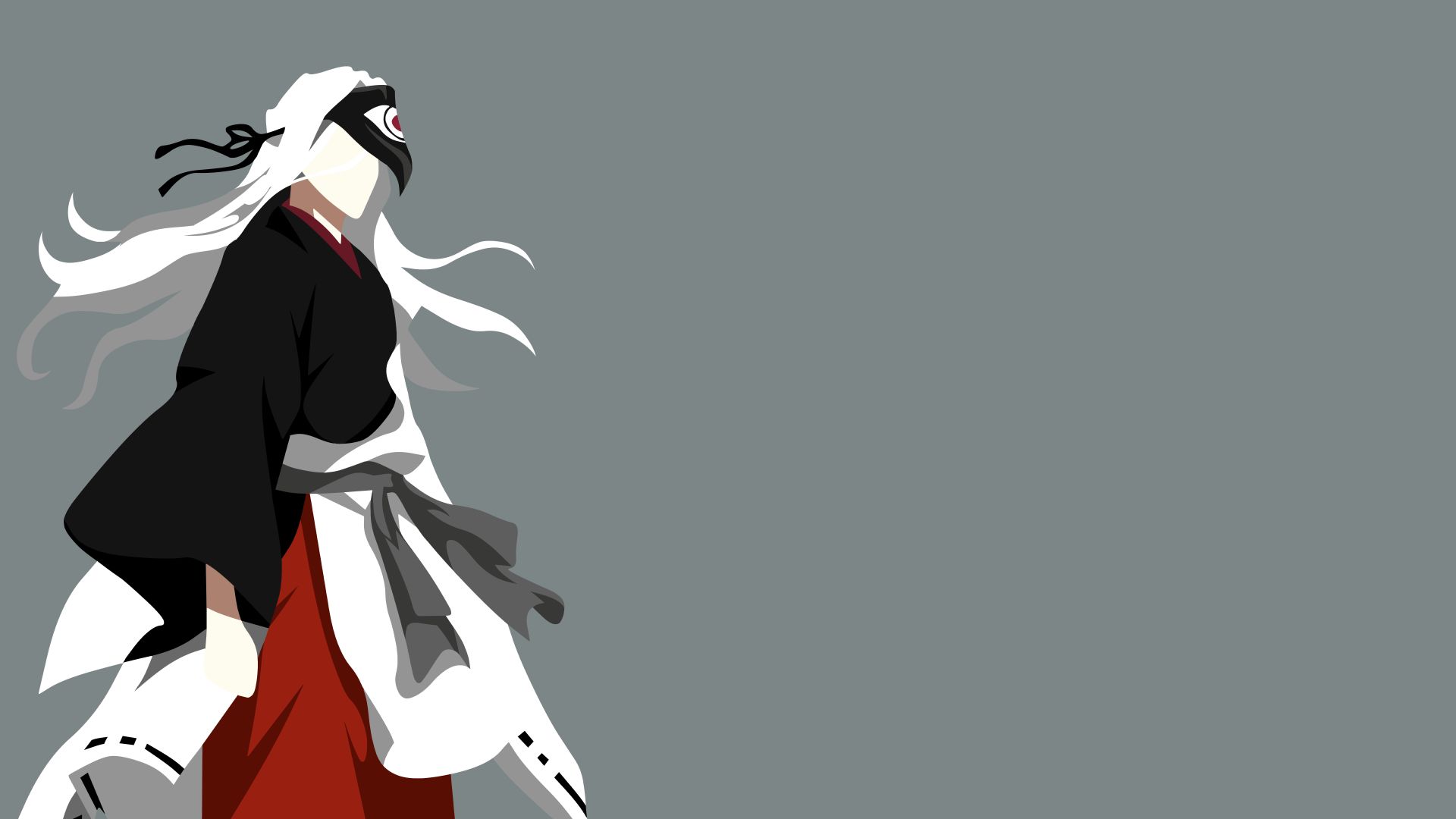 Download mobile wallpaper Anime, Mask, Long Hair, Minimalist, White Hair, Noragami, Rabō (Noragami) for free.