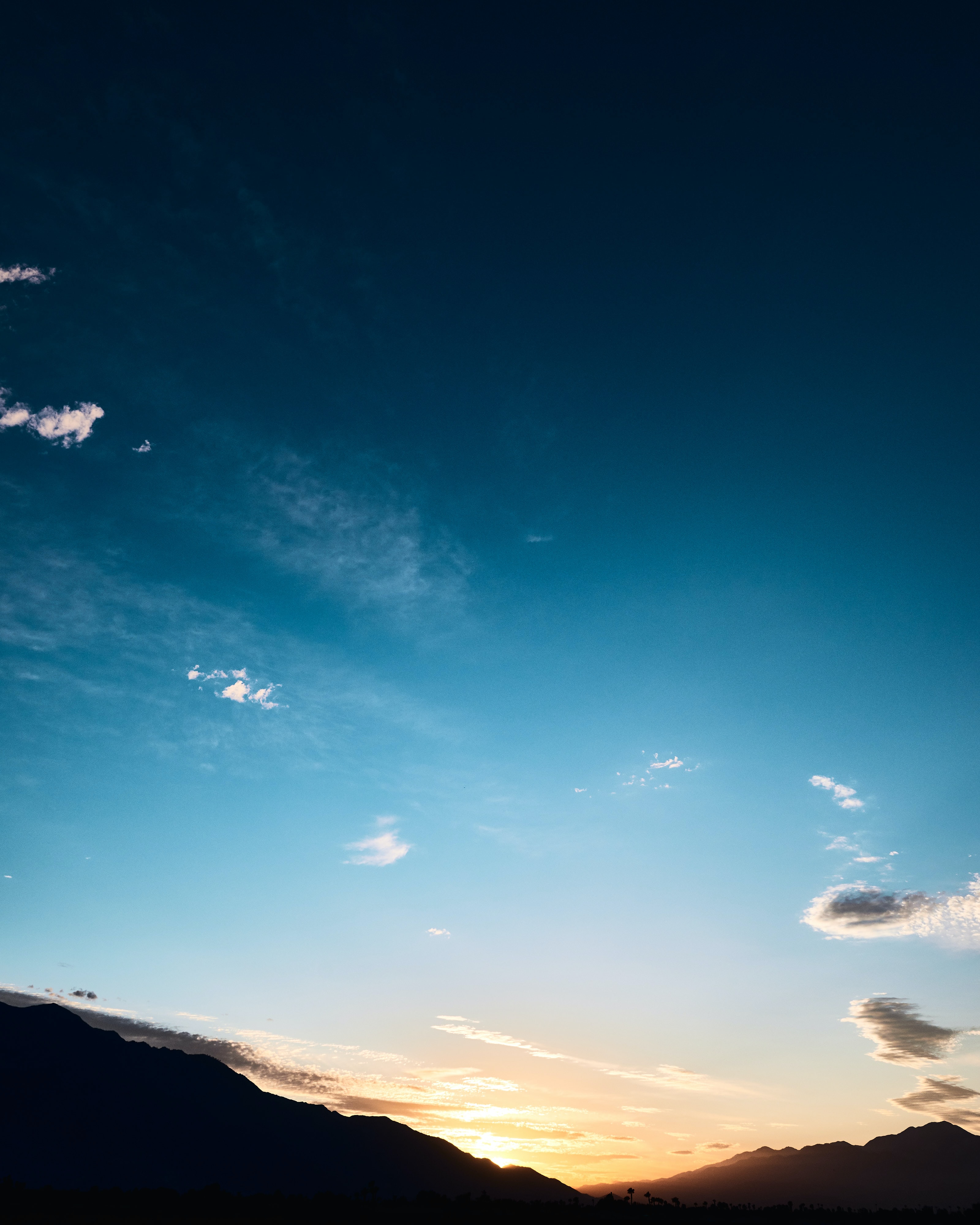 Download mobile wallpaper Clouds, Slope, Sky, Sunset, Nature for free.