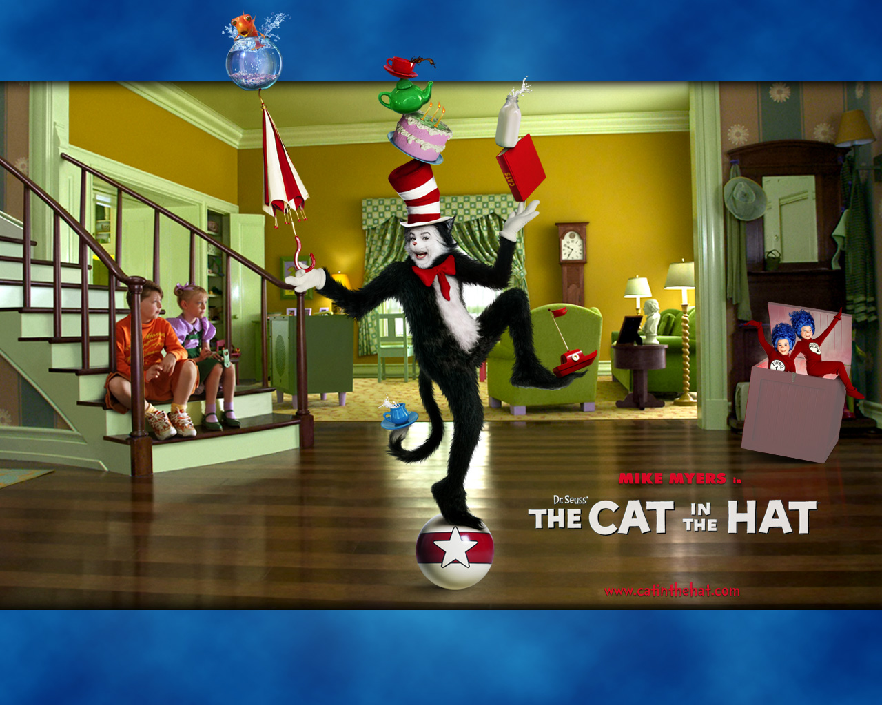 Laden Sie Die Katze Im Hut Von Dr Seuss HD-Desktop-Hintergründe herunter