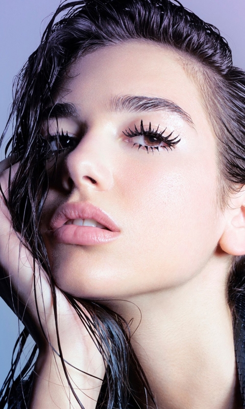 Download mobile wallpaper Music, Singer, Brunette, Hazel Eyes, Dua Lipa for free.