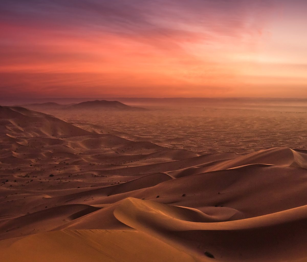 1273489 descargar imagen tierra/naturaleza, desierto, marruecos, duna, horizonte, atardecer, puesta de sol, arena: fondos de pantalla y protectores de pantalla gratis