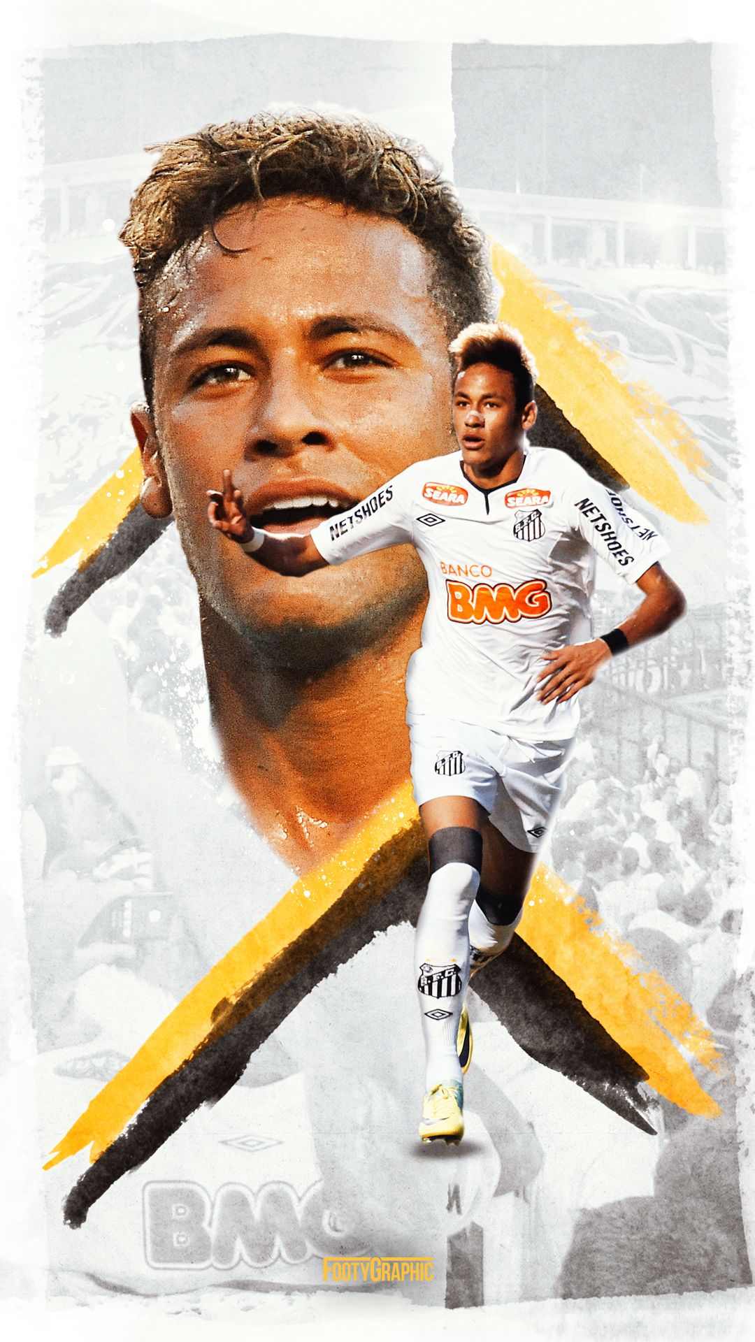 Download mobile wallpaper Sports, Soccer, Brazilian, Neymar, Santos Fc for free.