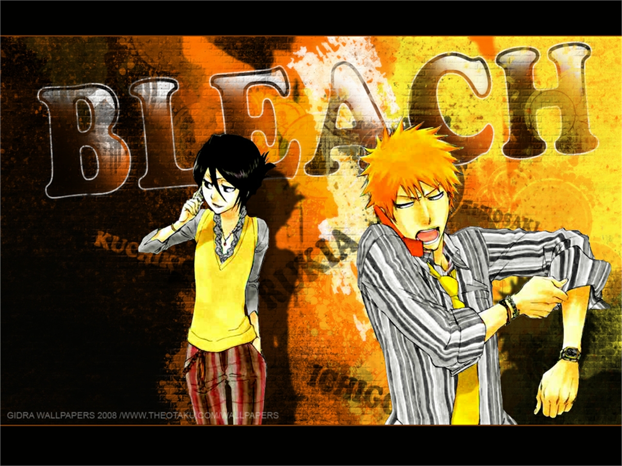 Téléchargez gratuitement l'image Bleach, Animé, Rukia Kuchiki, Ichigo Kurosaki sur le bureau de votre PC