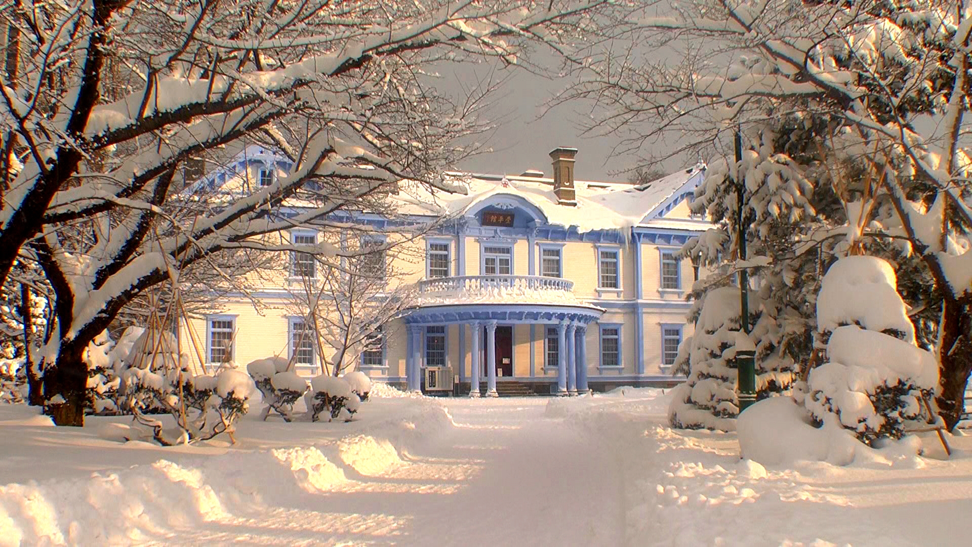 Laden Sie das Winter, Schnee, Haus, Menschengemacht-Bild kostenlos auf Ihren PC-Desktop herunter
