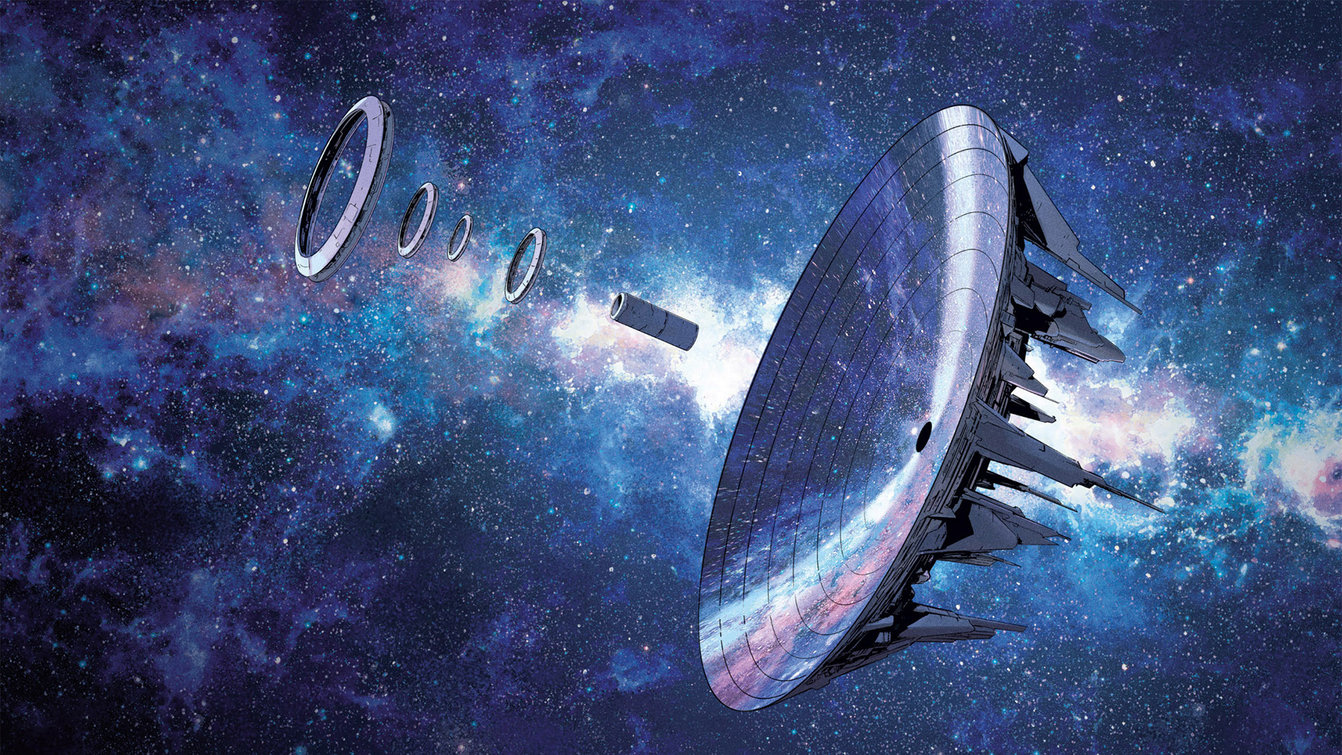 Скачать обои бесплатно Космическая Станция, Научная Фантастика картинка на рабочий стол ПК