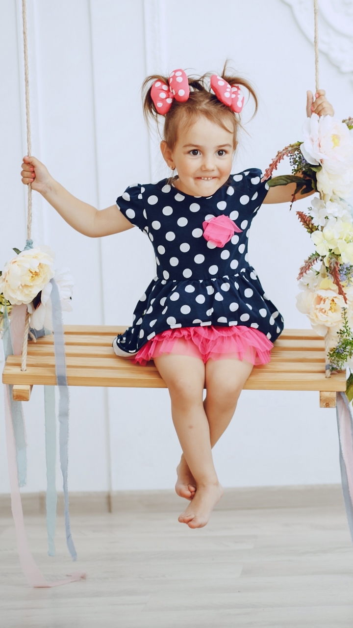 Download mobile wallpaper Swing, Child, Photography, Little Girl for free.
